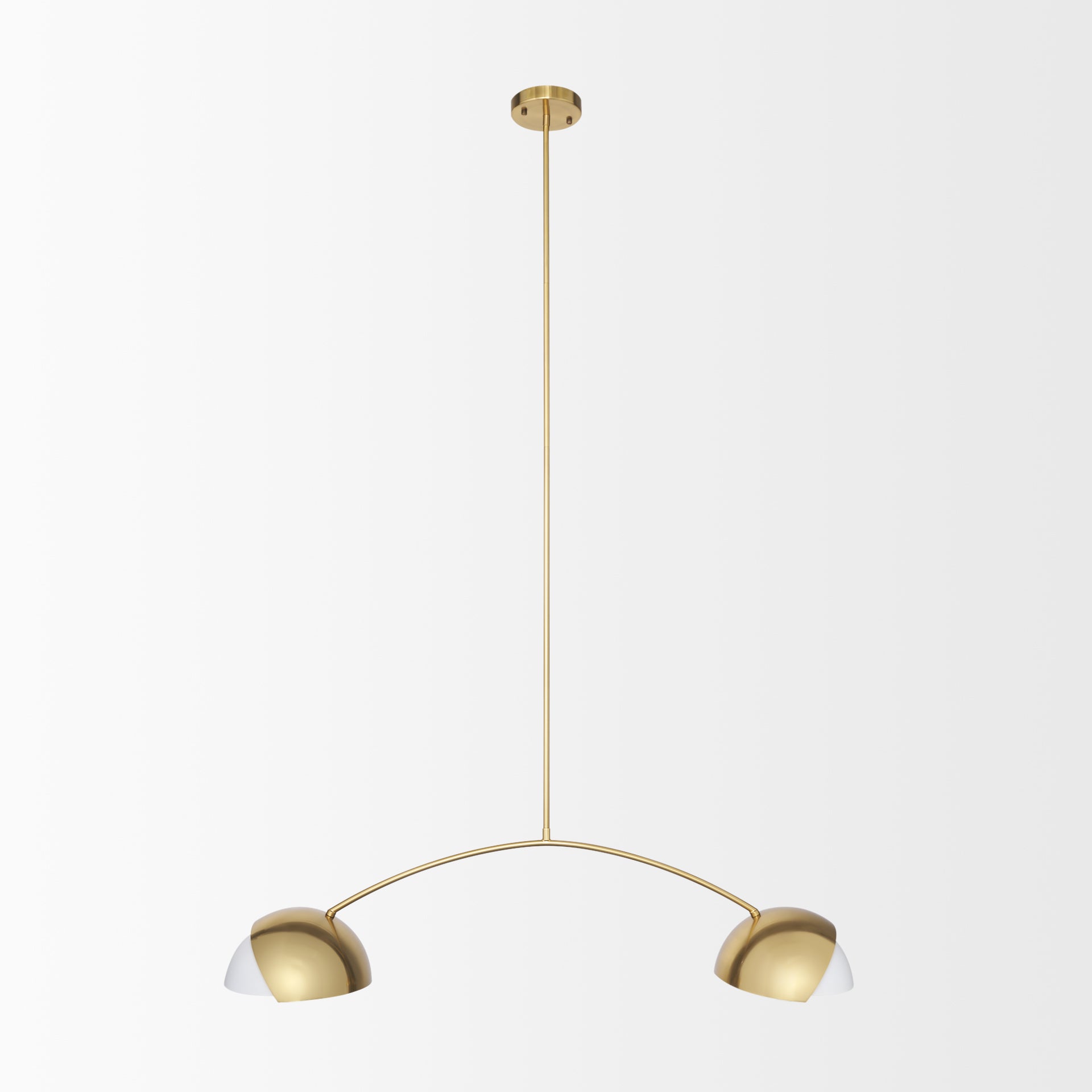 Cybill Brushed Brass with White Metal Shades 2-Light Chandelier Chandeliers Mercana , Black Friday Sale Mercana Furniture Sale, Old Bones Co, Mid Century Furniture Sale, Four Hands Furniture, Black Friday Sale Cybill Brushed Brass with White Metal Shades 2-Light Chandelier,Gus Sale, Perigold Cybill Brushed Brass with White Metal Shades 2-Light Chandelier Chandeliers Black Friday Sale , Perigold Sale Cybill Brushed Brass with White Metal Shades 2-Light Chandelier,Cybill Brushed Brass with White Metal Shades 