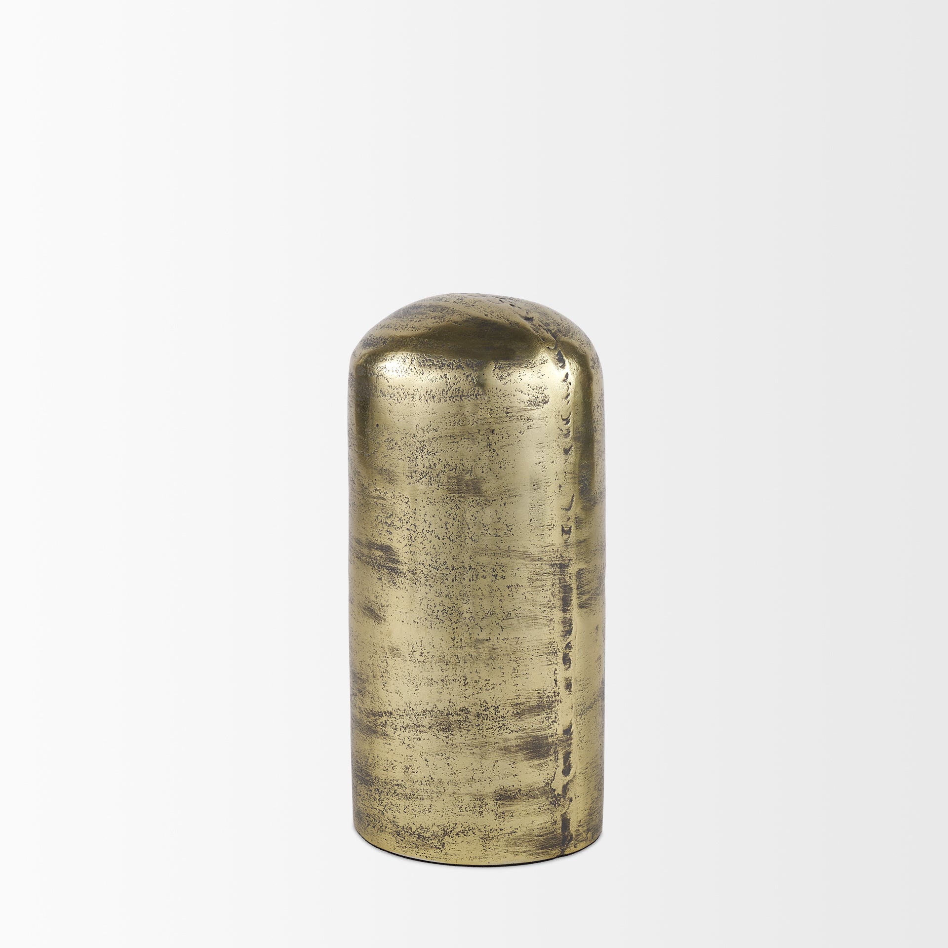 Quonset Brass Finished Aluminum Metal Ornament