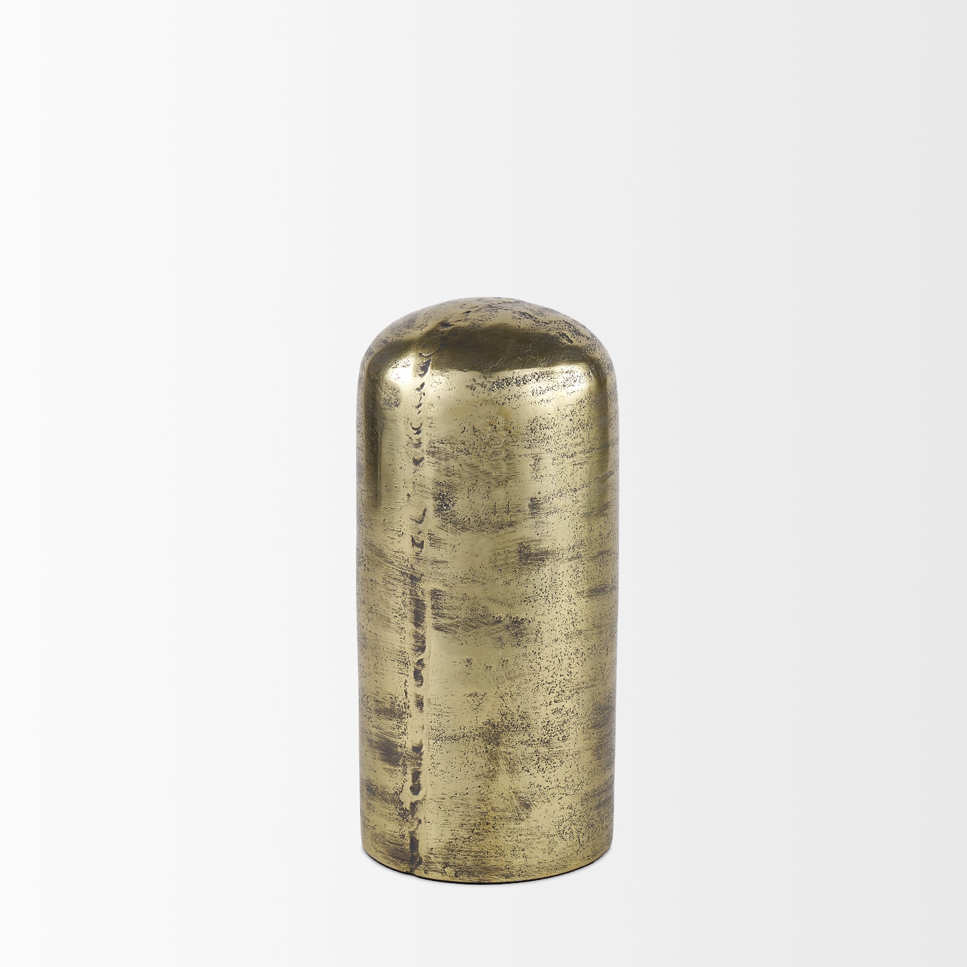 Quonset Brass Finished Aluminum Metal Ornament