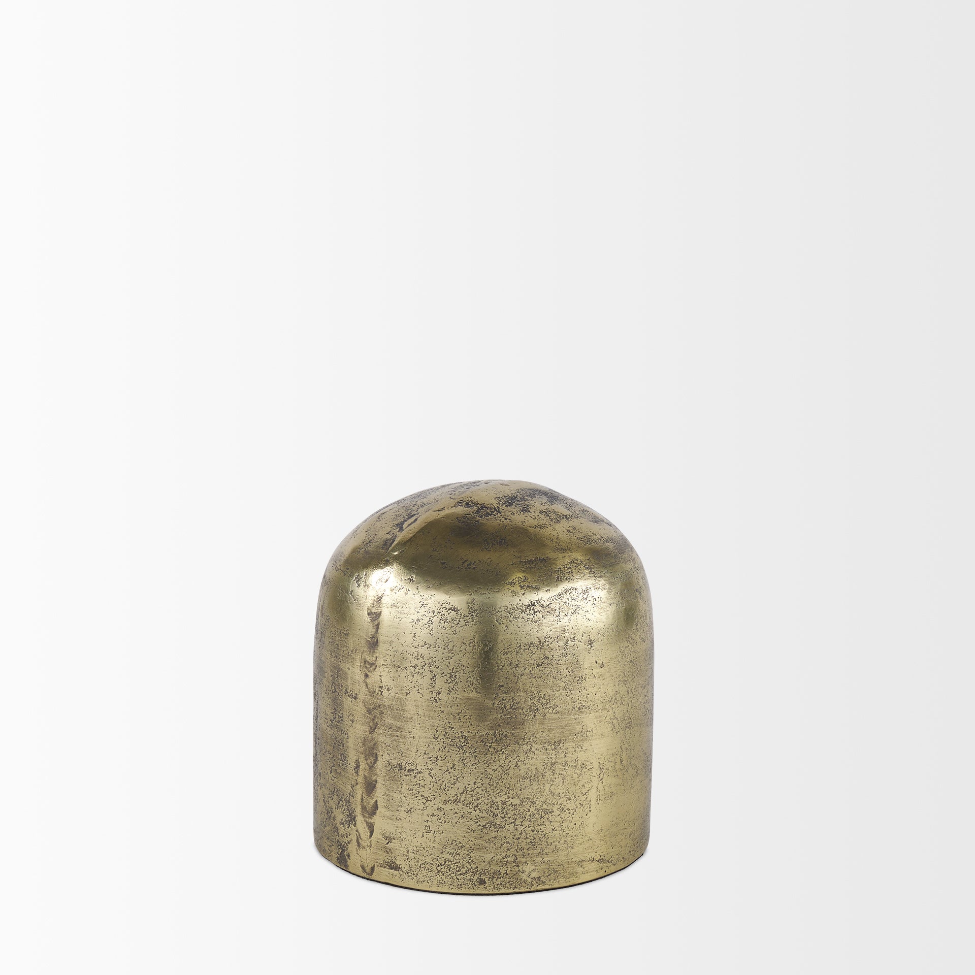 Quonset Brass Finished Aluminum Metal Ornament