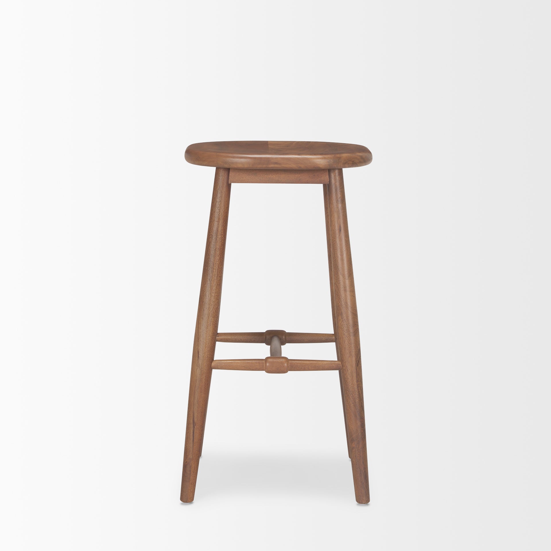 Ernest Medium Brown Wood Bar Stool