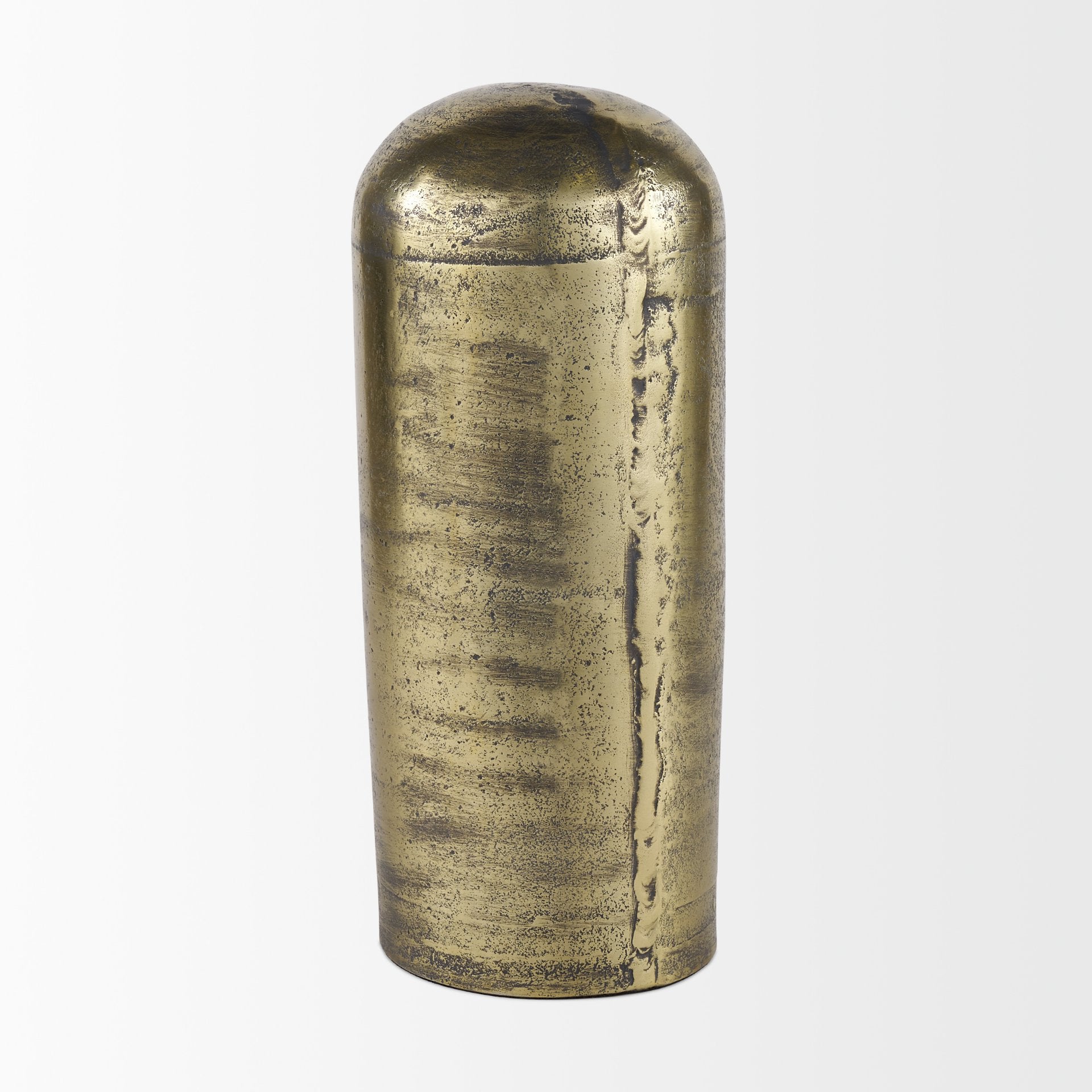 Quonset Brass Finished Aluminum Metal Ornament