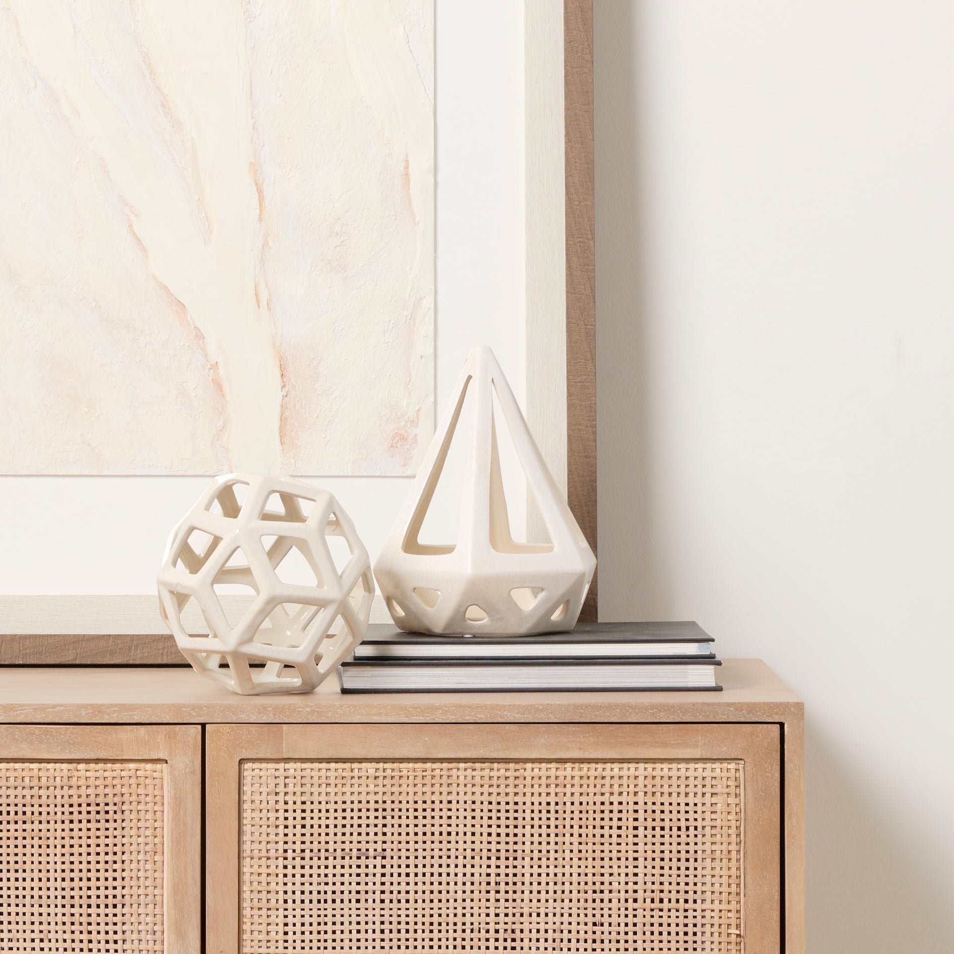 Hood Geometric Ceramic Object