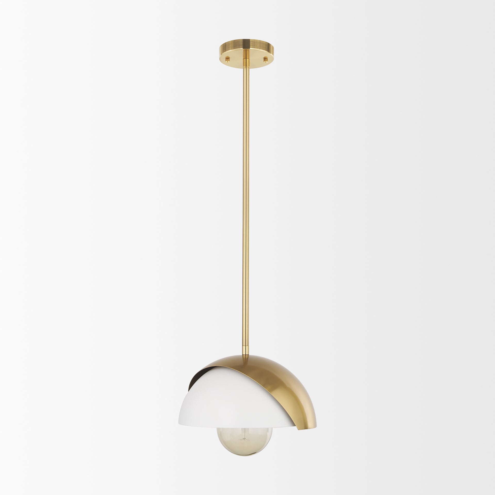 Cybill Brushed Brass with White Metal Shade 1-Light Wall Pendant Pendants Mercana , Black Friday Sale Mercana Furniture Sale, Old Bones Co, Mid Century Furniture Sale, Four Hands Furniture, Black Friday Sale Cybill Brushed Brass with White Metal Shade 1-Light Wall Pendant,Gus Sale, Perigold Cybill Brushed Brass with White Metal Shade 1-Light Wall Pendant Pendants Black Friday Sale , Perigold Sale Cybill Brushed Brass with White Metal Shade 1-Light Wall Pendant,Cybill Brushed Brass with White Metal Shade 1-L