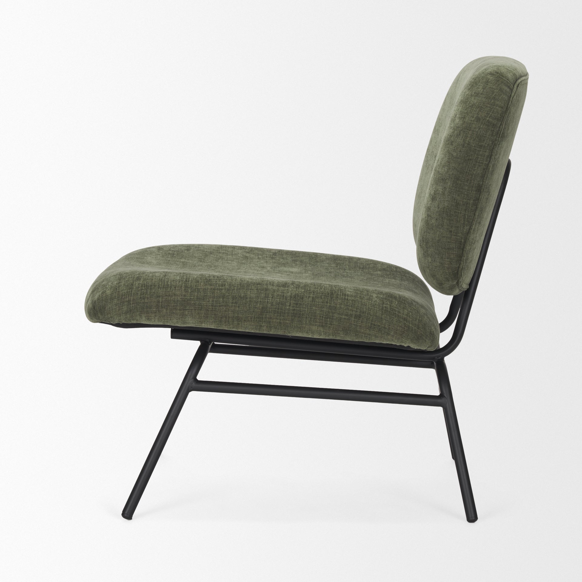 Nora Fabric with Metal Legs Accent Chair