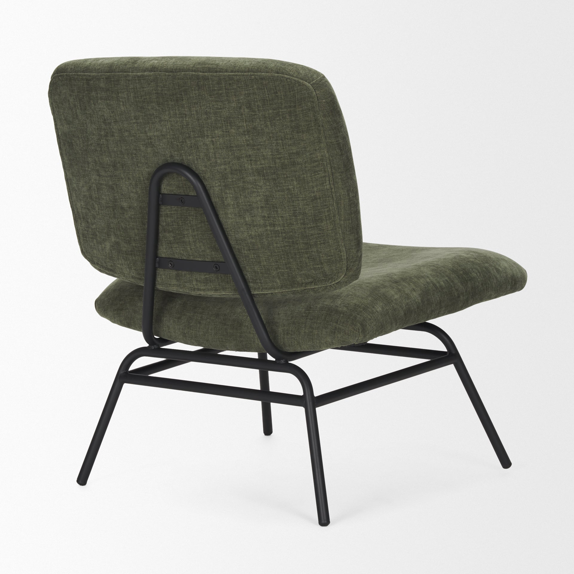 Nora Fabric with Metal Legs Accent Chair