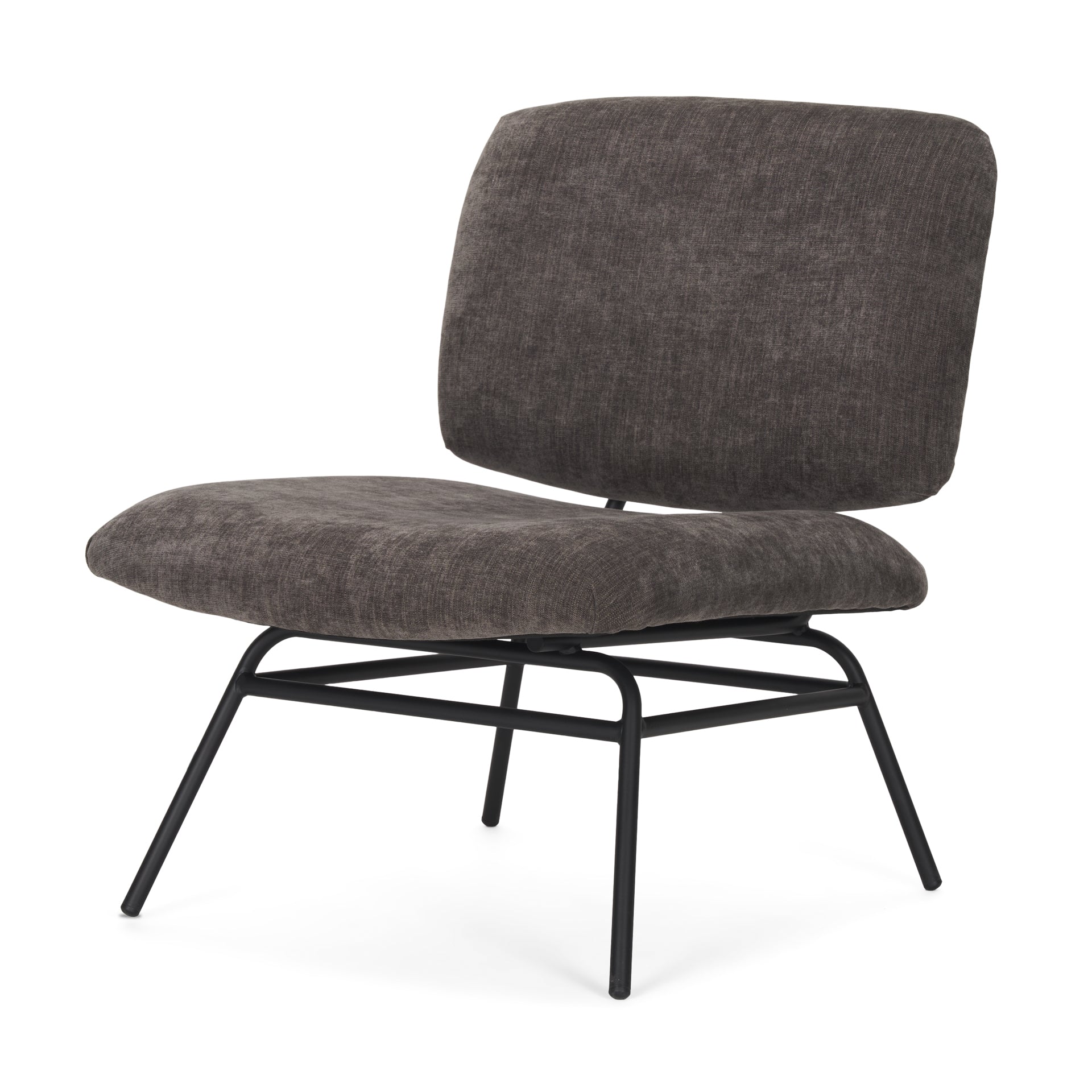 Nora Fabric with Metal Legs Accent Chair