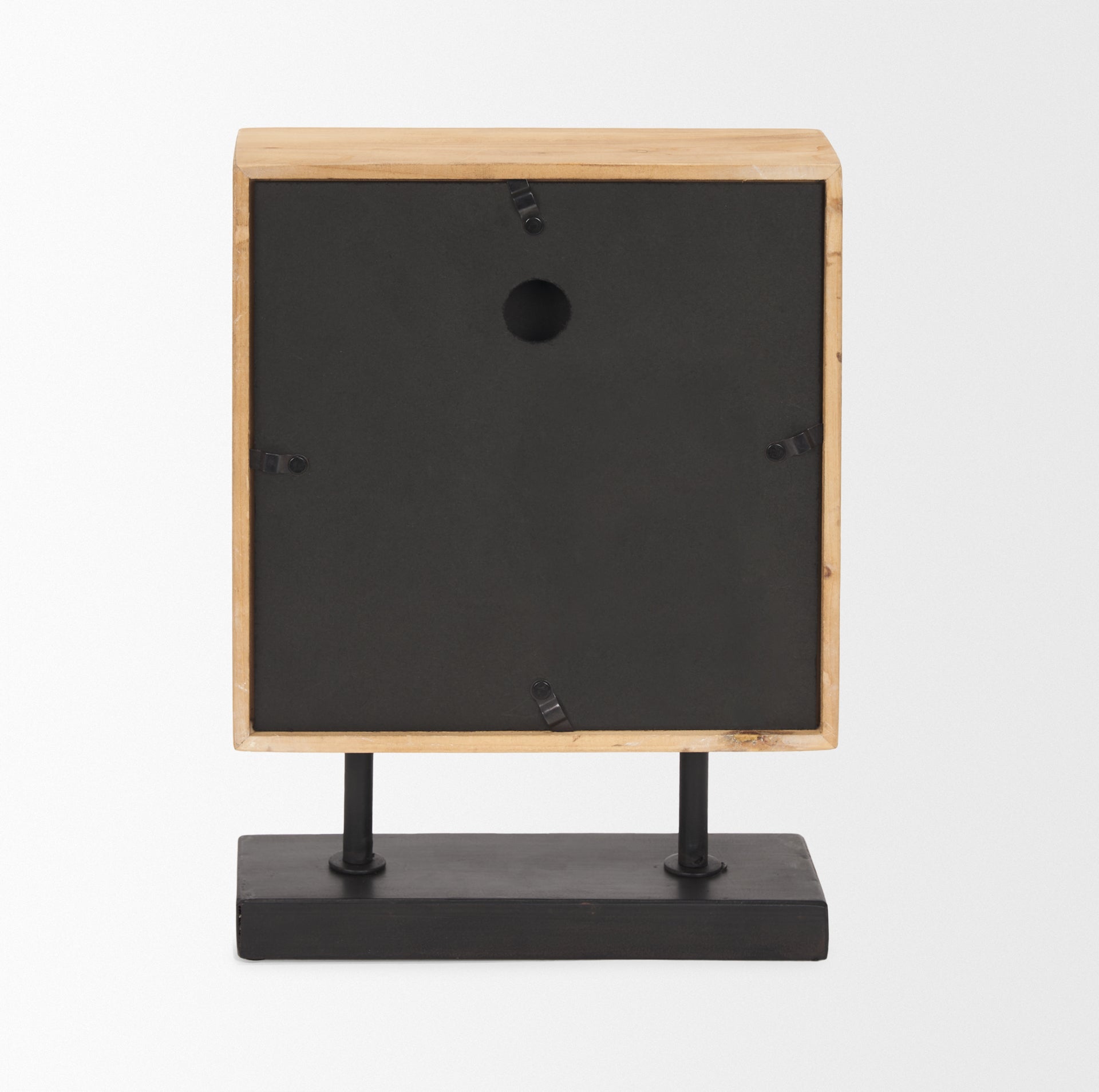 Renaya Light Brown Wood with Matte Black Metal Base Table Clock Table Clocks Mercana , Black Friday Sale Mercana Furniture Sale, Old Bones Co, Mid Century Furniture Sale, Four Hands Furniture, Black Friday Sale Renaya Light Brown Wood with Matte Black Metal Base Table Clock,Gus Sale, Perigold Renaya Light Brown Wood with Matte Black Metal Base Table Clock Table Clocks Black Friday Sale , Perigold Sale Renaya Light Brown Wood with Matte Black Metal Base Table Clock,Renaya Light Brown Wood with Matte Black Me