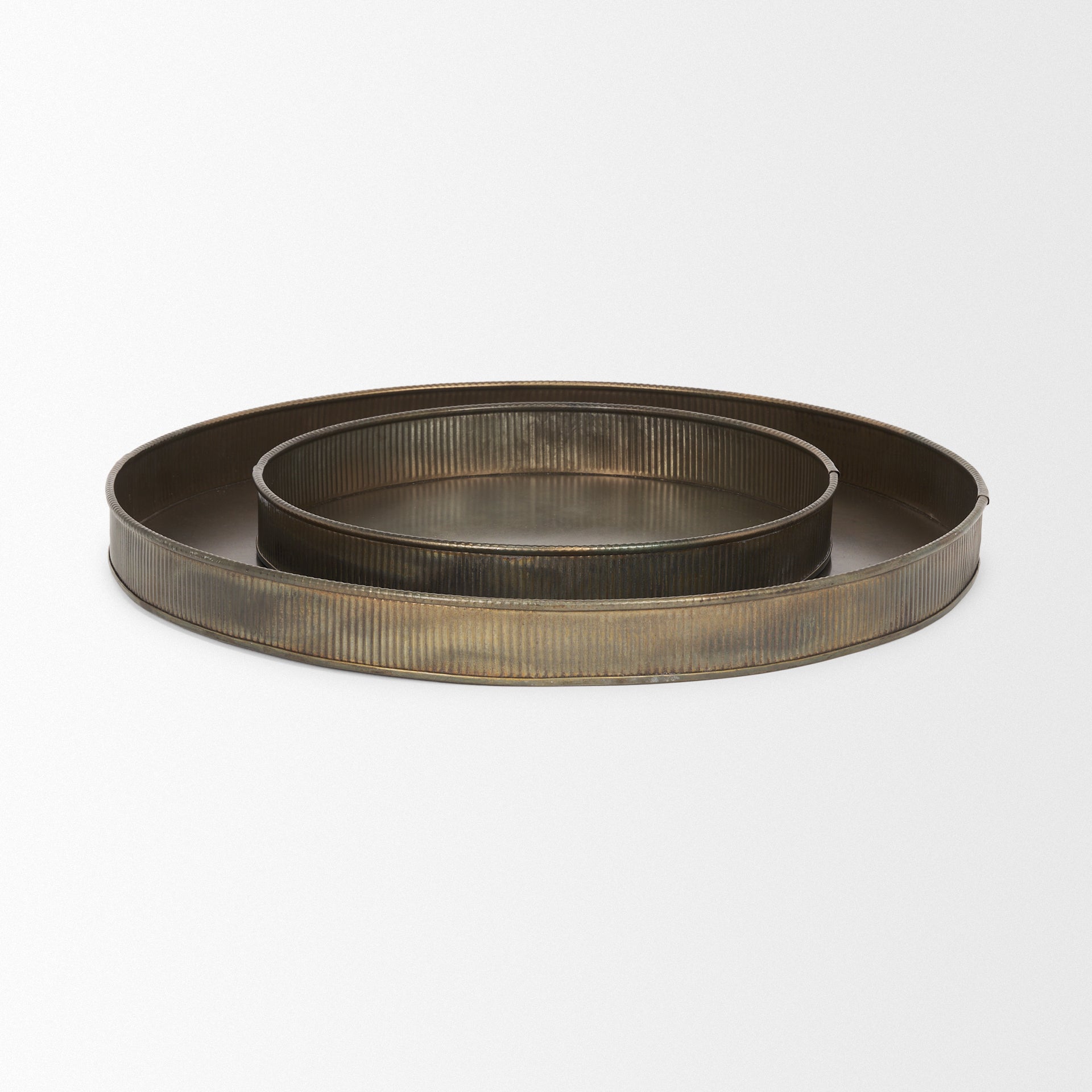 Varun Round Antiqued Brass Metal Tray - Set of 2 Trays & Containers Mercana , Black Friday Sale Mercana Furniture Sale, Old Bones Co, Mid Century Furniture Sale, Four Hands Furniture, Black Friday Sale Varun Round Antiqued Brass Metal Tray - Set of 2,Gus Sale, Perigold Varun Round Antiqued Brass Metal Tray - Set of 2 Trays & Containers Black Friday Sale , Perigold Sale Varun Round Antiqued Brass Metal Tray - Set of 2,Varun Round Antiqued Brass Metal Tray - Set of 2 Lulu and Georgia, Burke Decor Sale Varun R