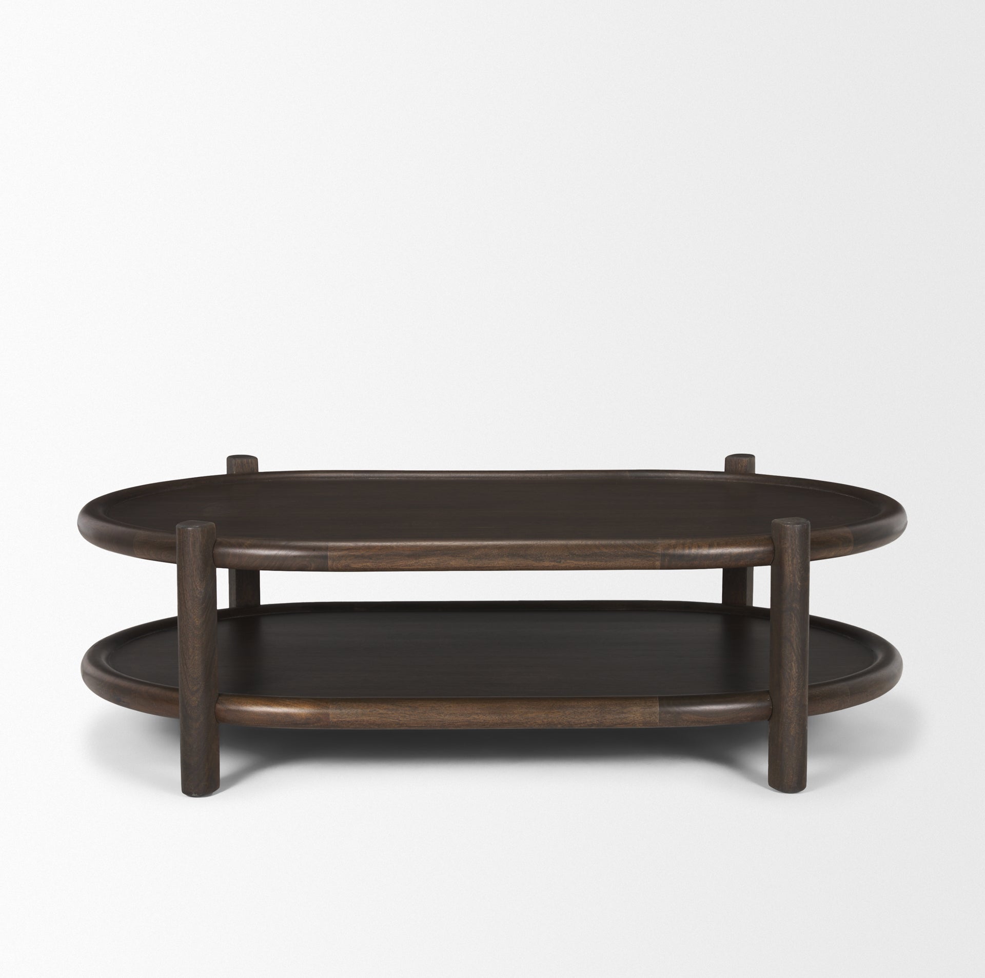 Romi Dark Brown Wood with Bottom Shelf Oval Coffee Table Coffee Tables Mercana , Black Friday Sale Mercana Furniture Sale, Old Bones Co, Mid Century Furniture Sale, Four Hands Furniture, Black Friday Sale Romi Dark Brown Wood with Bottom Shelf Oval Coffee Table,Gus Sale, Perigold Romi Dark Brown Wood with Bottom Shelf Oval Coffee Table Coffee Tables Black Friday Sale , Perigold Sale Romi Dark Brown Wood with Bottom Shelf Oval Coffee Table,Romi Dark Brown Wood with Bottom Shelf Oval Coffee Table Lulu and Geo