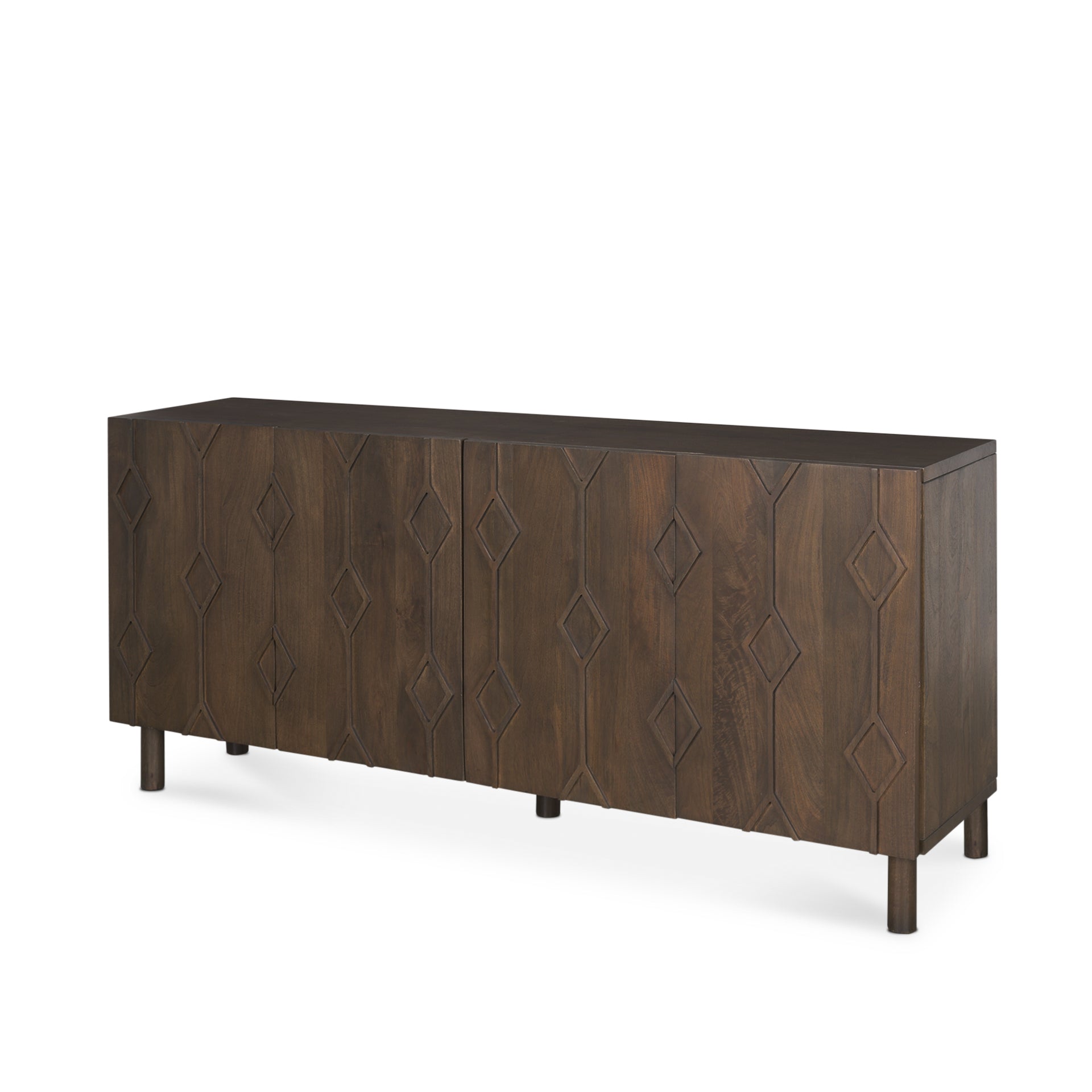 Heera Diamond Motif with Shelf Sideboard Credenzas & Sideboards Mercana Dark Brown , Black Friday Sale Mercana Furniture Sale, Old Bones Co, Mid Century Furniture Sale, Four Hands Furniture, Black Friday Sale Heera Diamond Motif with Shelf Sideboard,Gus Sale, Perigold Heera Diamond Motif with Shelf Sideboard Credenzas & Sideboards Black Friday Sale , Perigold Sale Heera Diamond Motif with Shelf Sideboard,Heera Diamond Motif with Shelf Sideboard Lulu and Georgia, Burke Decor Sale Heera Diamond Motif with She