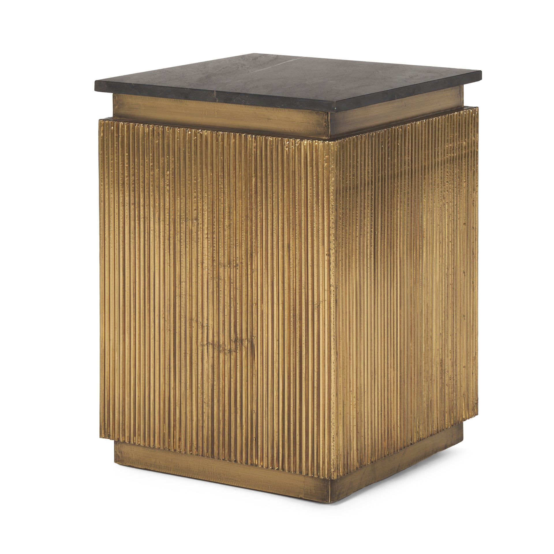 Satima Black Marble with Gold Metal Square Fluted Accent Table Side & End Tables Mercana , Black Friday Sale Mercana Furniture Sale, Old Bones Co, Mid Century Furniture Sale, Four Hands Furniture, Black Friday Sale Satima Black Marble with Gold Metal Square Fluted Accent Table,Gus Sale, Perigold Satima Black Marble with Gold Metal Square Fluted Accent Table Side & End Tables Black Friday Sale , Perigold Sale Satima Black Marble with Gold Metal Square Fluted Accent Table,Satima Black Marble with Gold Metal S