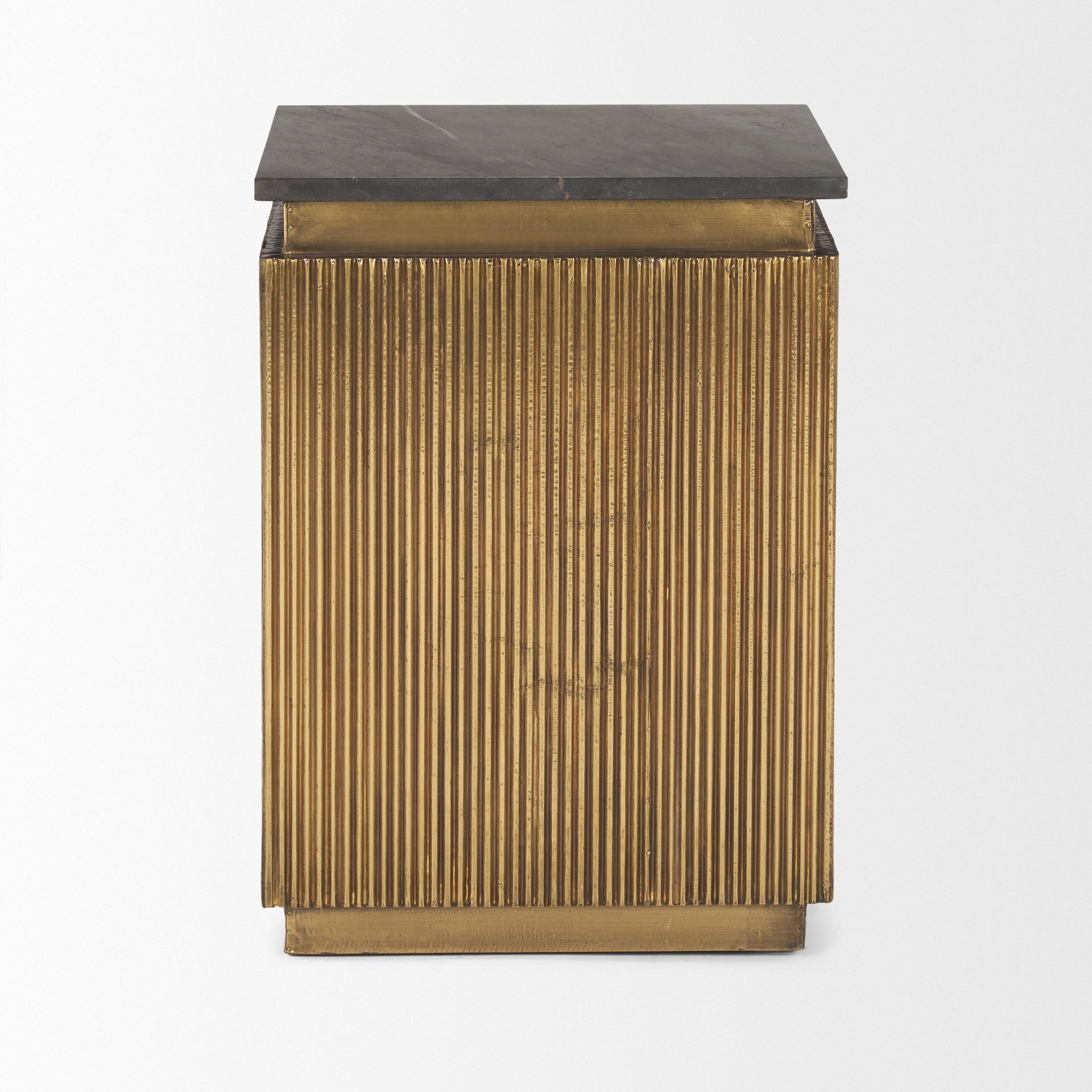 Satima Black Marble with Gold Metal Square Fluted Accent Table Side & End Tables Mercana , Black Friday Sale Mercana Furniture Sale, Old Bones Co, Mid Century Furniture Sale, Four Hands Furniture, Black Friday Sale Satima Black Marble with Gold Metal Square Fluted Accent Table,Gus Sale, Perigold Satima Black Marble with Gold Metal Square Fluted Accent Table Side & End Tables Black Friday Sale , Perigold Sale Satima Black Marble with Gold Metal Square Fluted Accent Table,Satima Black Marble with Gold Metal S