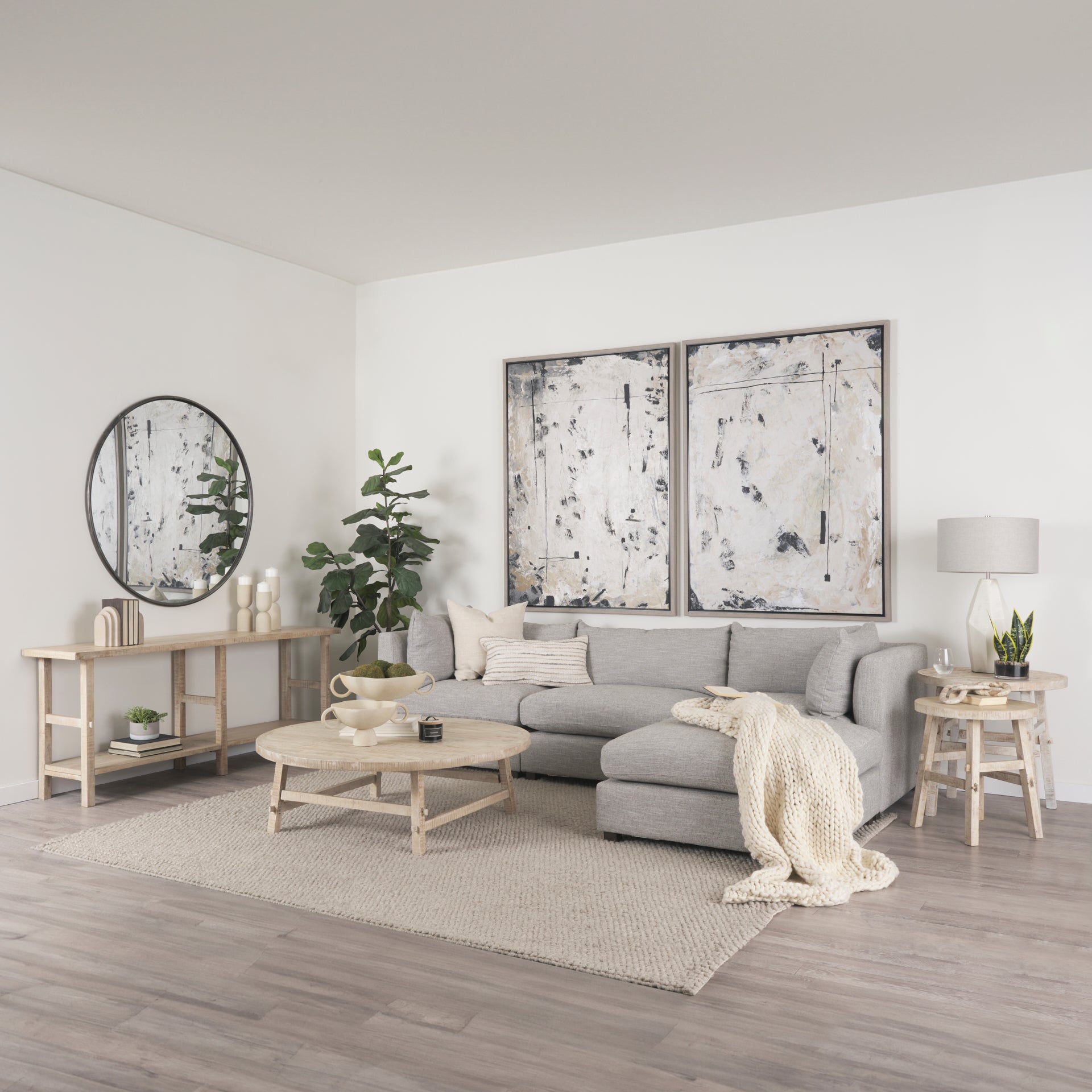 Rosie Blonde Wood End Table