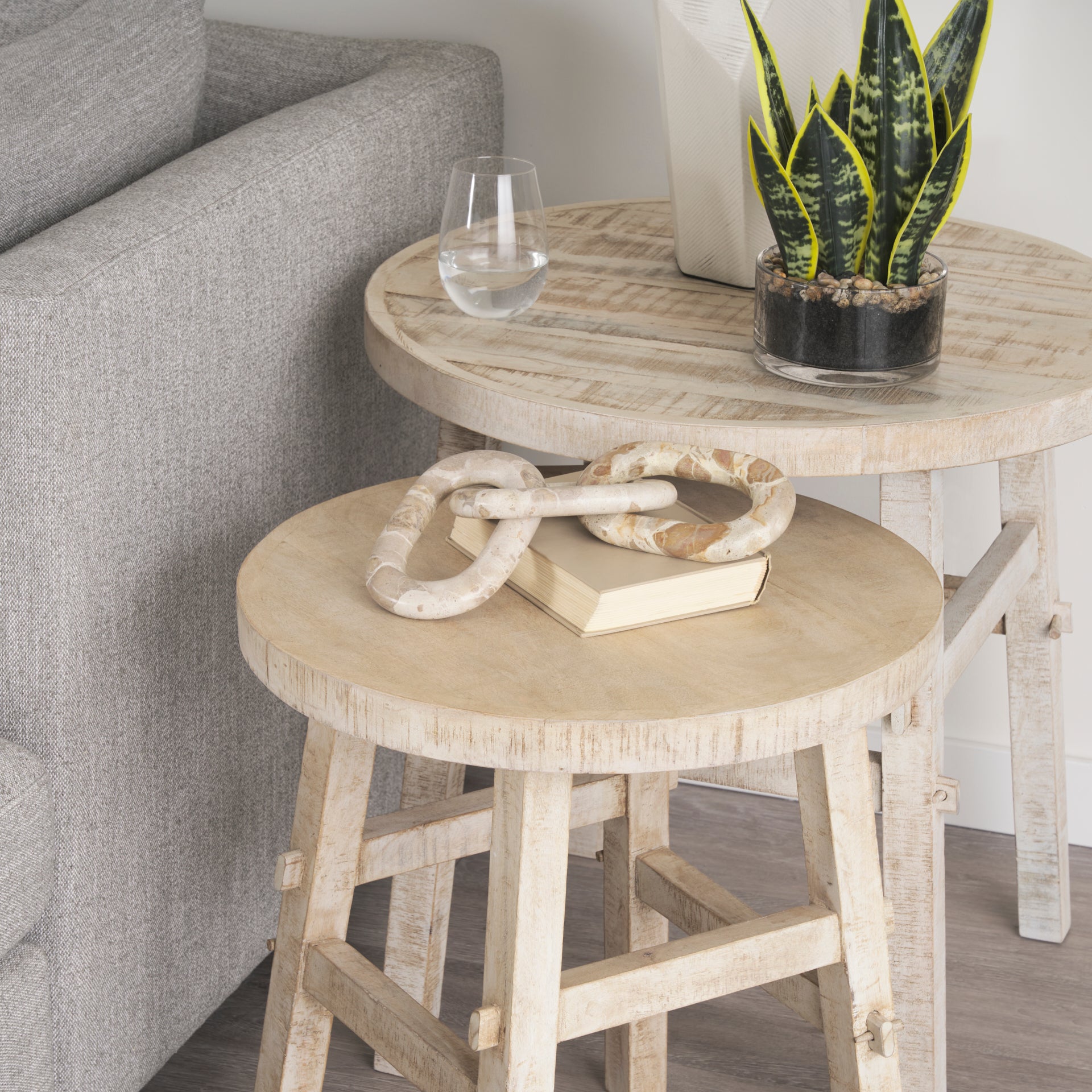 Rosie Blonde Wood End Table