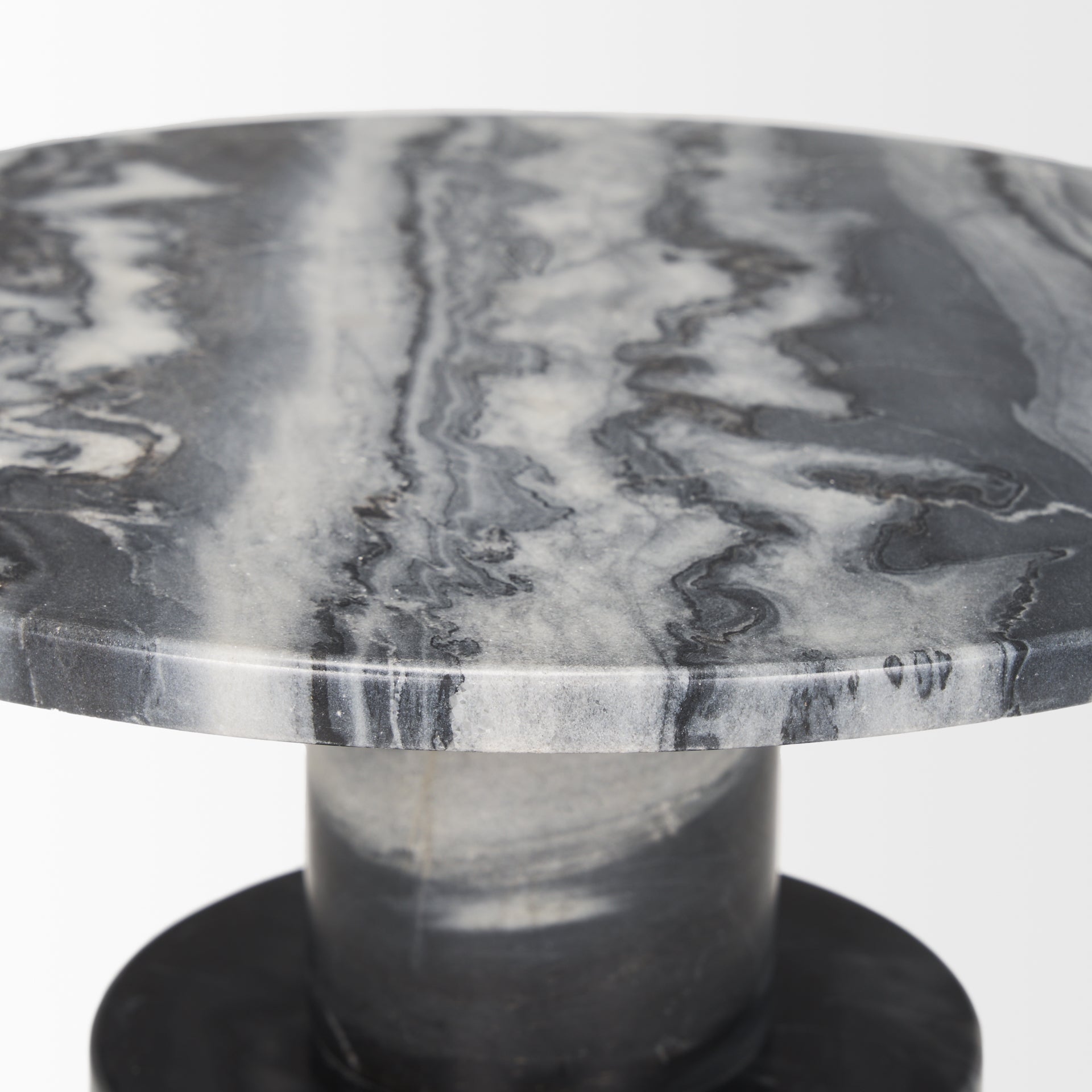 Taite Solid Dark Gray Marble Pedestal Accent Table Side & End Tables Mercana , Black Friday Sale Mercana Furniture Sale, Old Bones Co, Mid Century Furniture Sale, Four Hands Furniture, Black Friday Sale Taite Solid Dark Gray Marble Pedestal Accent Table,Gus Sale, Perigold Taite Solid Dark Gray Marble Pedestal Accent Table Side & End Tables Black Friday Sale , Perigold Sale Taite Solid Dark Gray Marble Pedestal Accent Table,Taite Solid Dark Gray Marble Pedestal Accent Table Lulu and Georgia, Burke Decor Sale