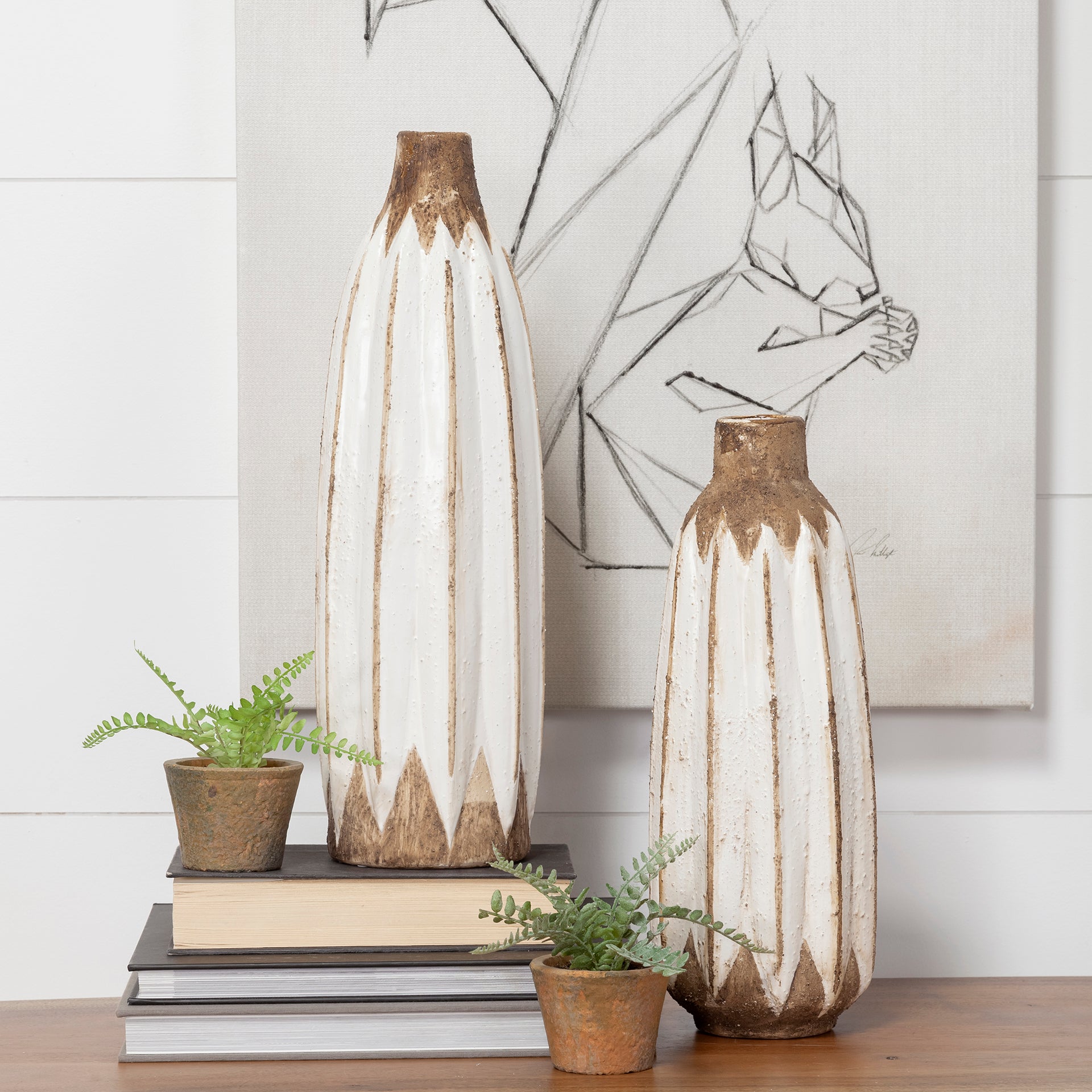 Sisko II Tall Rustic Brown White Ceramic Vase Vases Mercana , Black Friday Sale Mercana Furniture Sale, Old Bones Co, Mid Century Furniture Sale, Four Hands Furniture, Black Friday Sale Sisko II Tall Rustic Brown White Ceramic Vase,Gus Sale, Perigold Sisko II Tall Rustic Brown White Ceramic Vase Vases Black Friday Sale , Perigold Sale Sisko II Tall Rustic Brown White Ceramic Vase,Sisko II Tall Rustic Brown White Ceramic Vase Lulu and Georgia, Burke Decor Sale Sisko II Tall Rustic Brown White Ceramic Vase, w