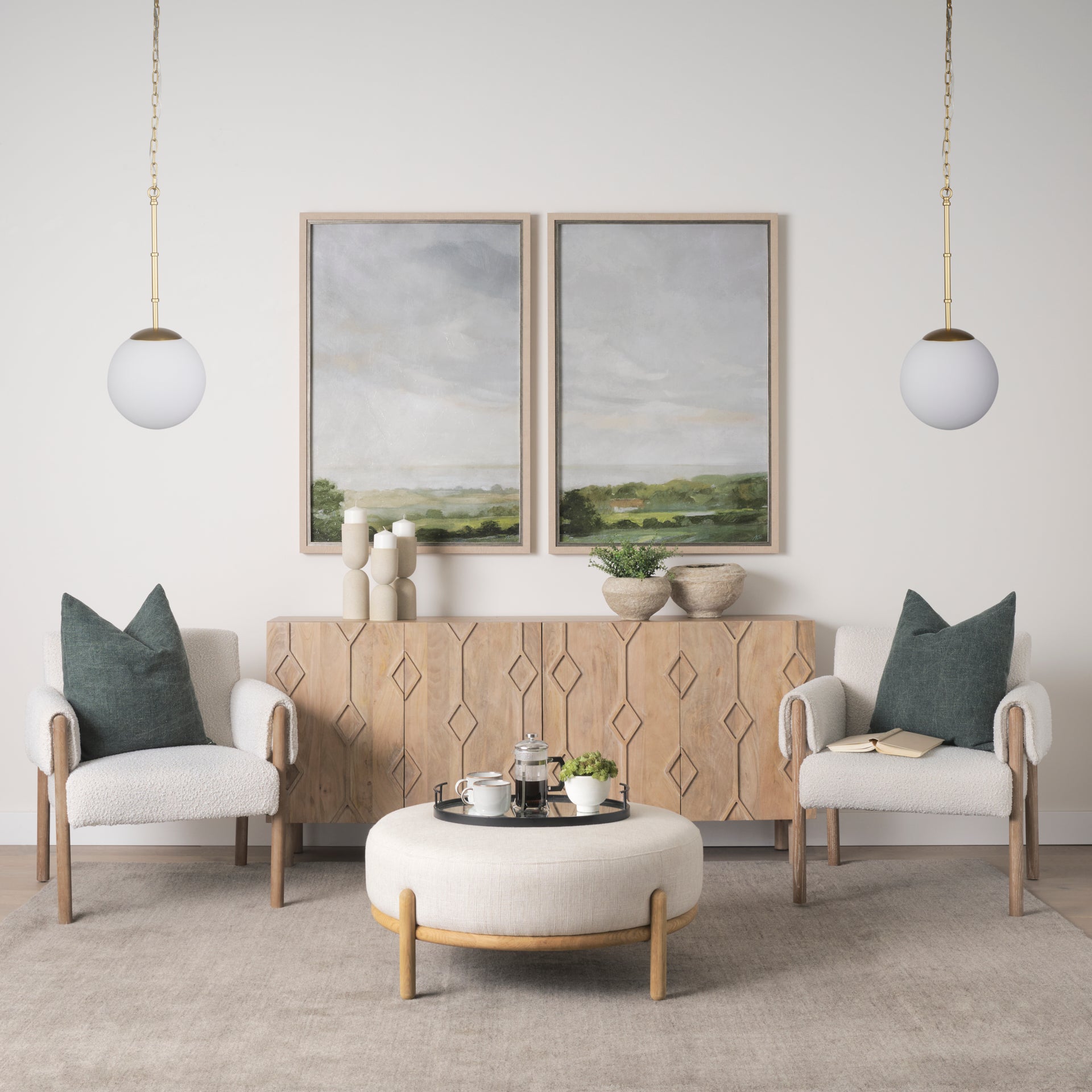 Edie Metal with Frosted Glass Globe 1-Light Pendant