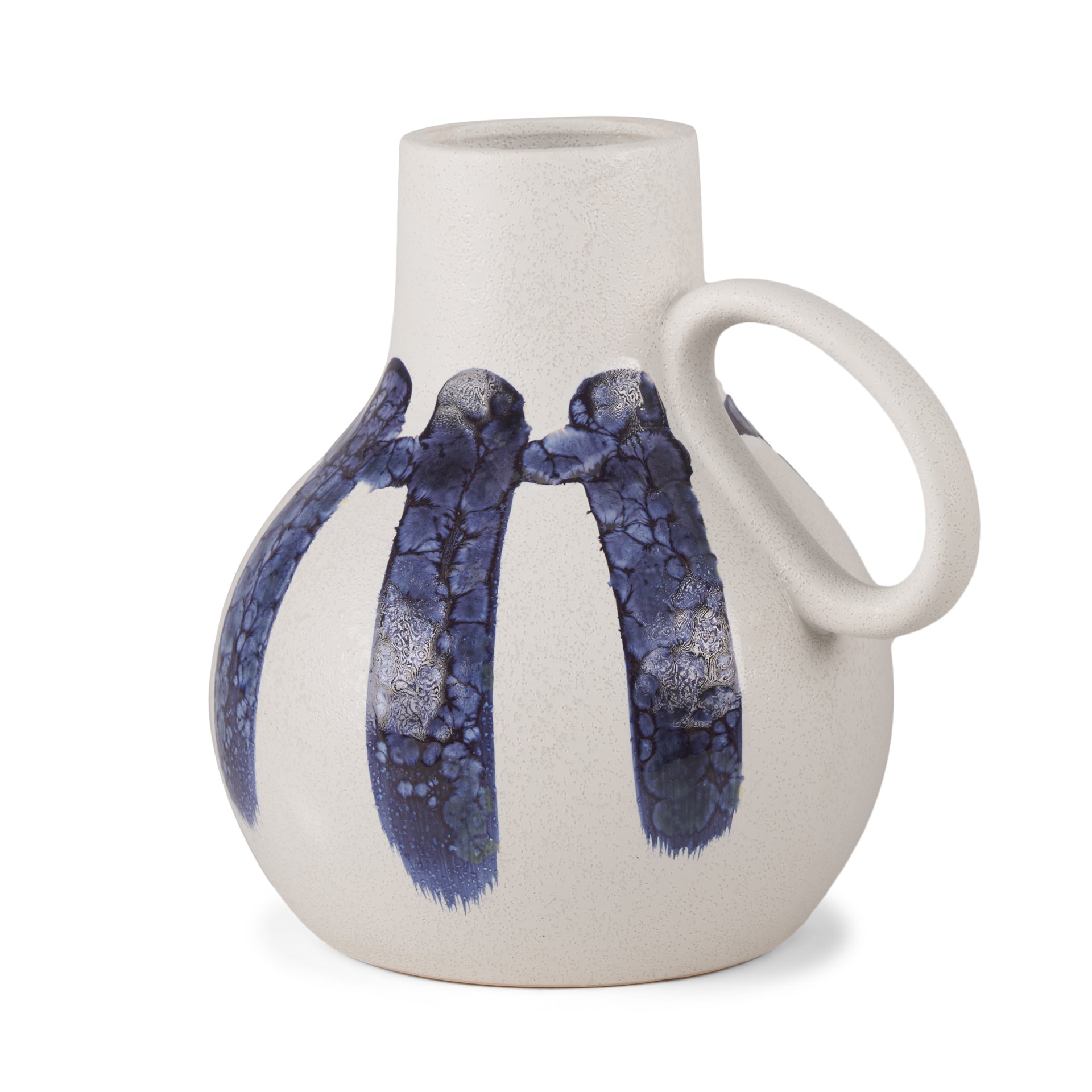 Truett White with Blue Stripes Ceramic Jug Vase Vases Mercana , Black Friday Sale Mercana Furniture Sale, Old Bones Co, Mid Century Furniture Sale, Four Hands Furniture, Black Friday Sale Truett White with Blue Stripes Ceramic Jug Vase,Gus Sale, Perigold Truett White with Blue Stripes Ceramic Jug Vase Vases Black Friday Sale , Perigold Sale Truett White with Blue Stripes Ceramic Jug Vase,Truett White with Blue Stripes Ceramic Jug Vase Lulu and Georgia, Burke Decor Sale Truett White with Blue Stripes Ceramic