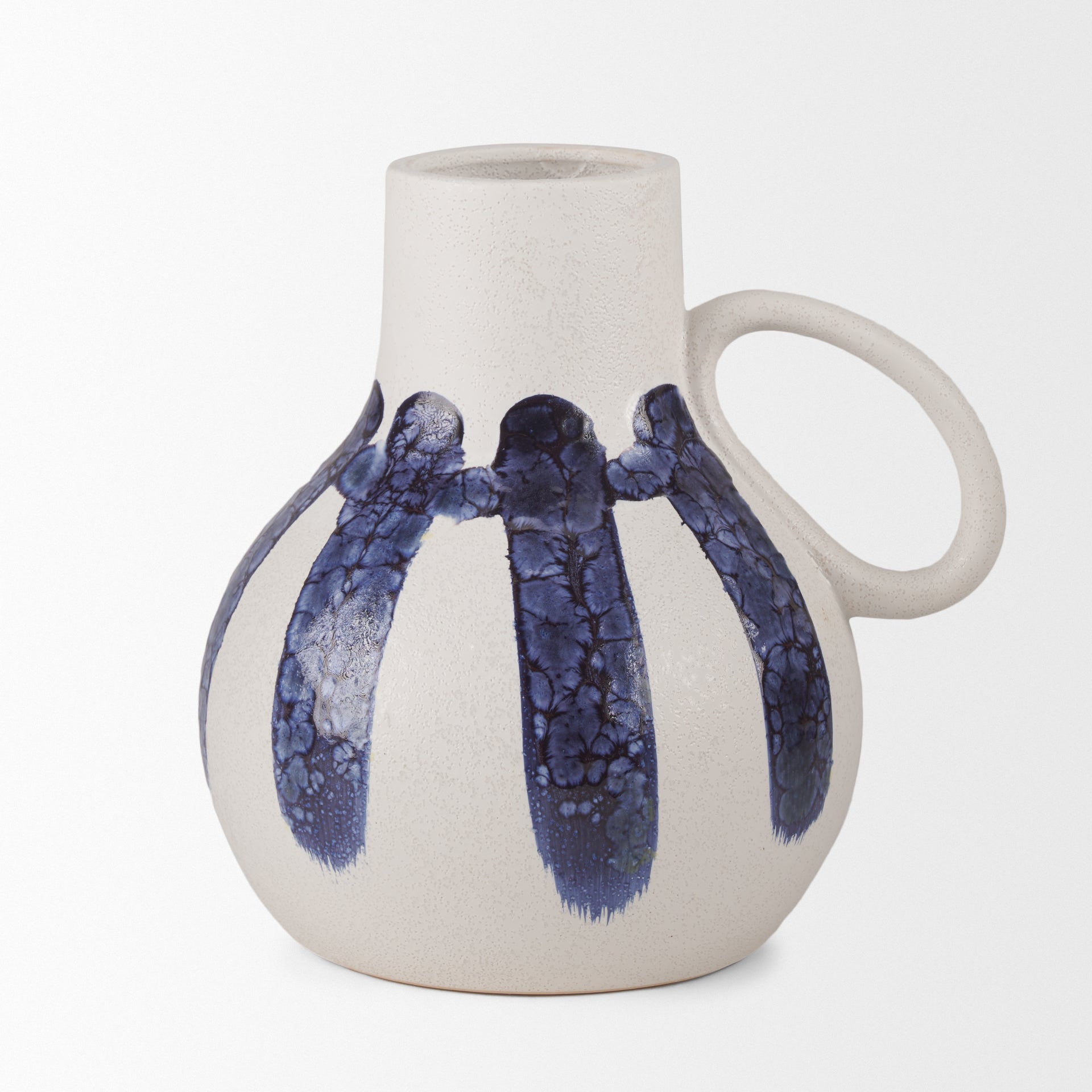 Truett White with Blue Stripes Ceramic Jug Vase Vases Mercana , Black Friday Sale Mercana Furniture Sale, Old Bones Co, Mid Century Furniture Sale, Four Hands Furniture, Black Friday Sale Truett White with Blue Stripes Ceramic Jug Vase,Gus Sale, Perigold Truett White with Blue Stripes Ceramic Jug Vase Vases Black Friday Sale , Perigold Sale Truett White with Blue Stripes Ceramic Jug Vase,Truett White with Blue Stripes Ceramic Jug Vase Lulu and Georgia, Burke Decor Sale Truett White with Blue Stripes Ceramic