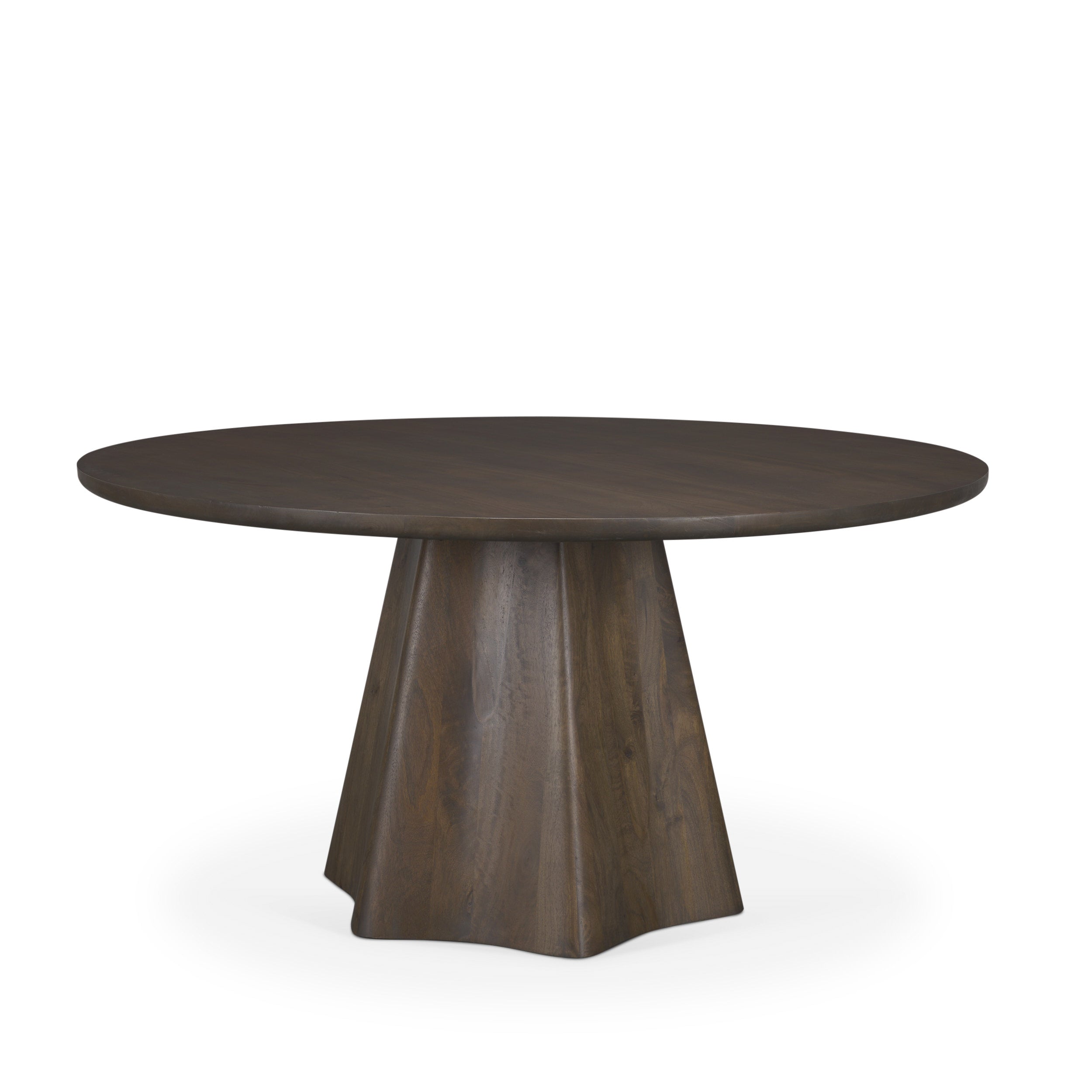Jovani Solid Mango Wood Round Dining Table
