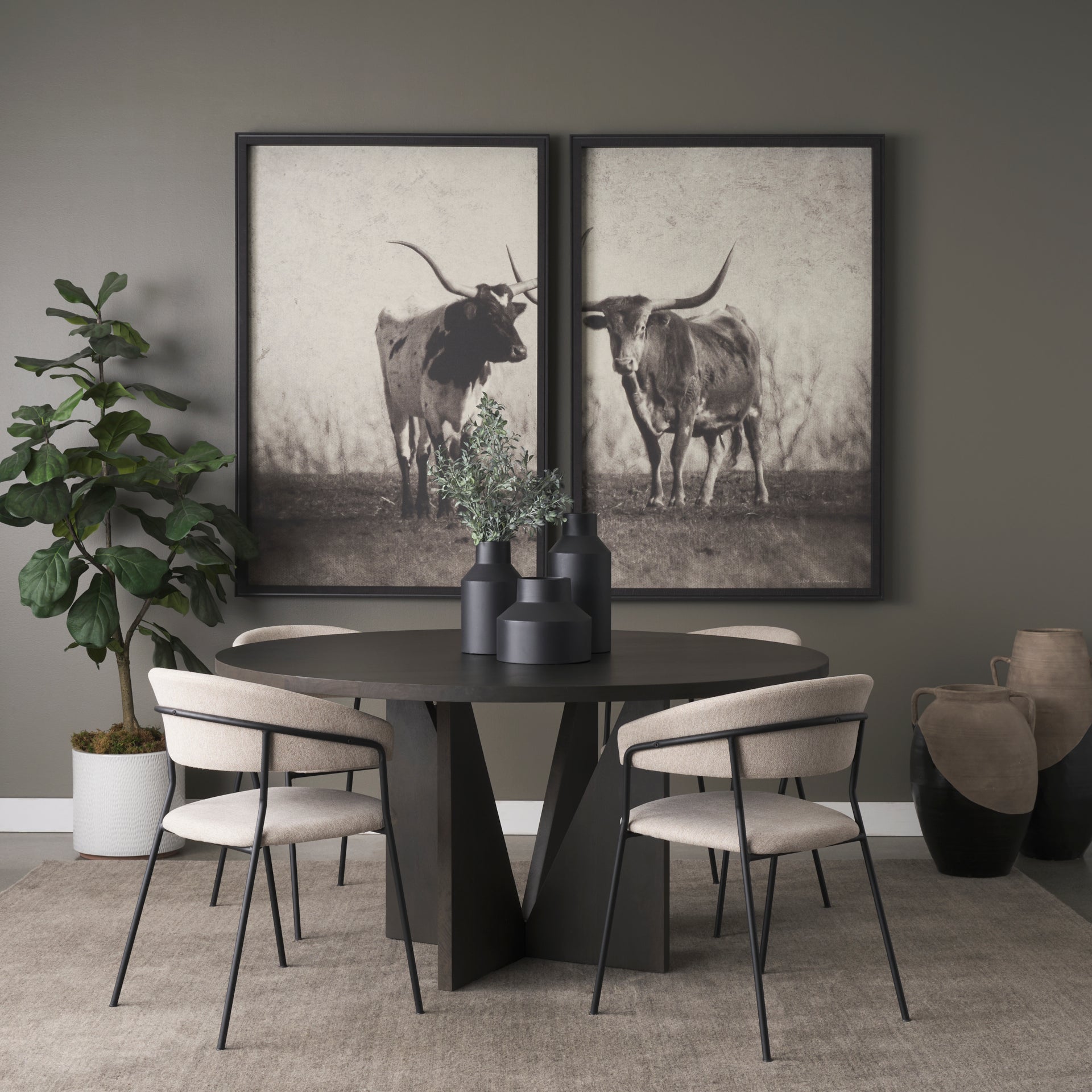 Tarro Round Textured Espresso Wood with Geometrical Base Dining Table Dining Tables Mercana , Black Friday Sale Mercana Furniture Sale, Old Bones Co, Mid Century Furniture Sale, Four Hands Furniture, Black Friday Sale Tarro Round Textured Espresso Wood with Geometrical Base Dining Table,Gus Sale, Perigold Tarro Round Textured Espresso Wood with Geometrical Base Dining Table Dining Tables Black Friday Sale , Perigold Sale Tarro Round Textured Espresso Wood with Geometrical Base Dining Table,Tarro Round Textu