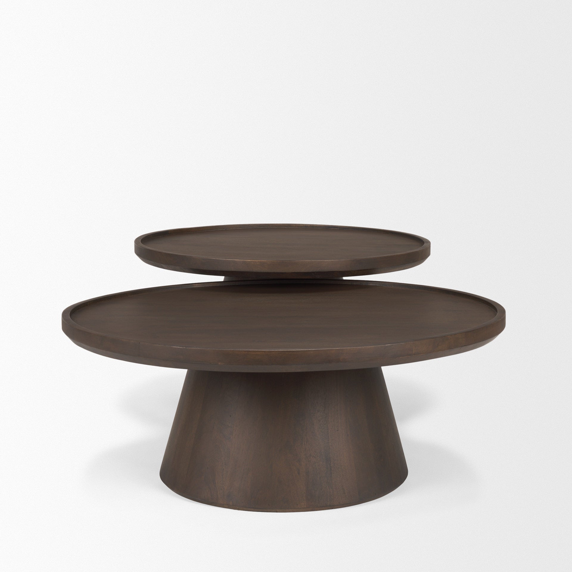 リビングテーブル　soramame  ダークブラウン　120CT Takoda Dark Brown Wood Tapered Drum Nesting Coffee Tables