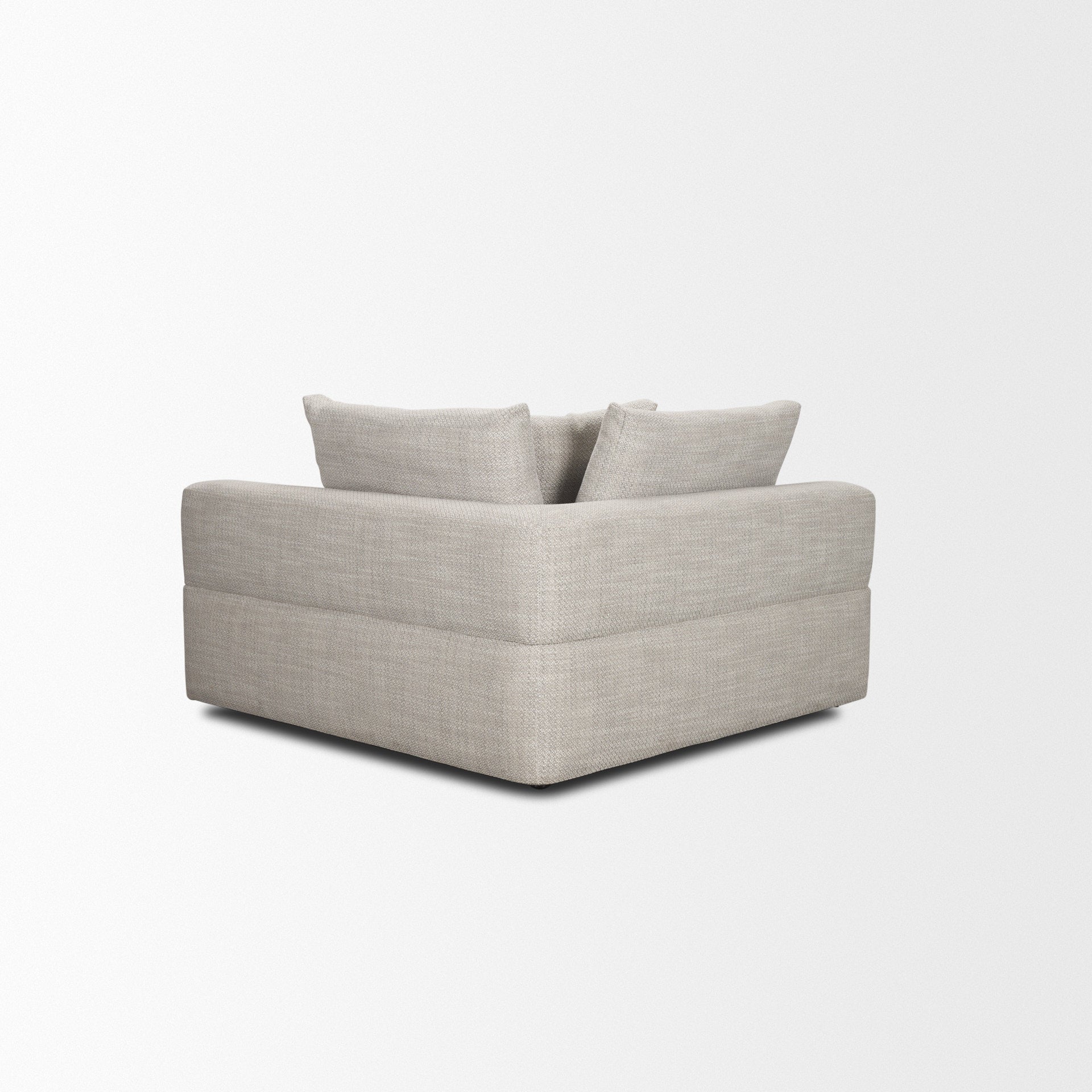 Warner Gray Performance Fabric Corner Piece