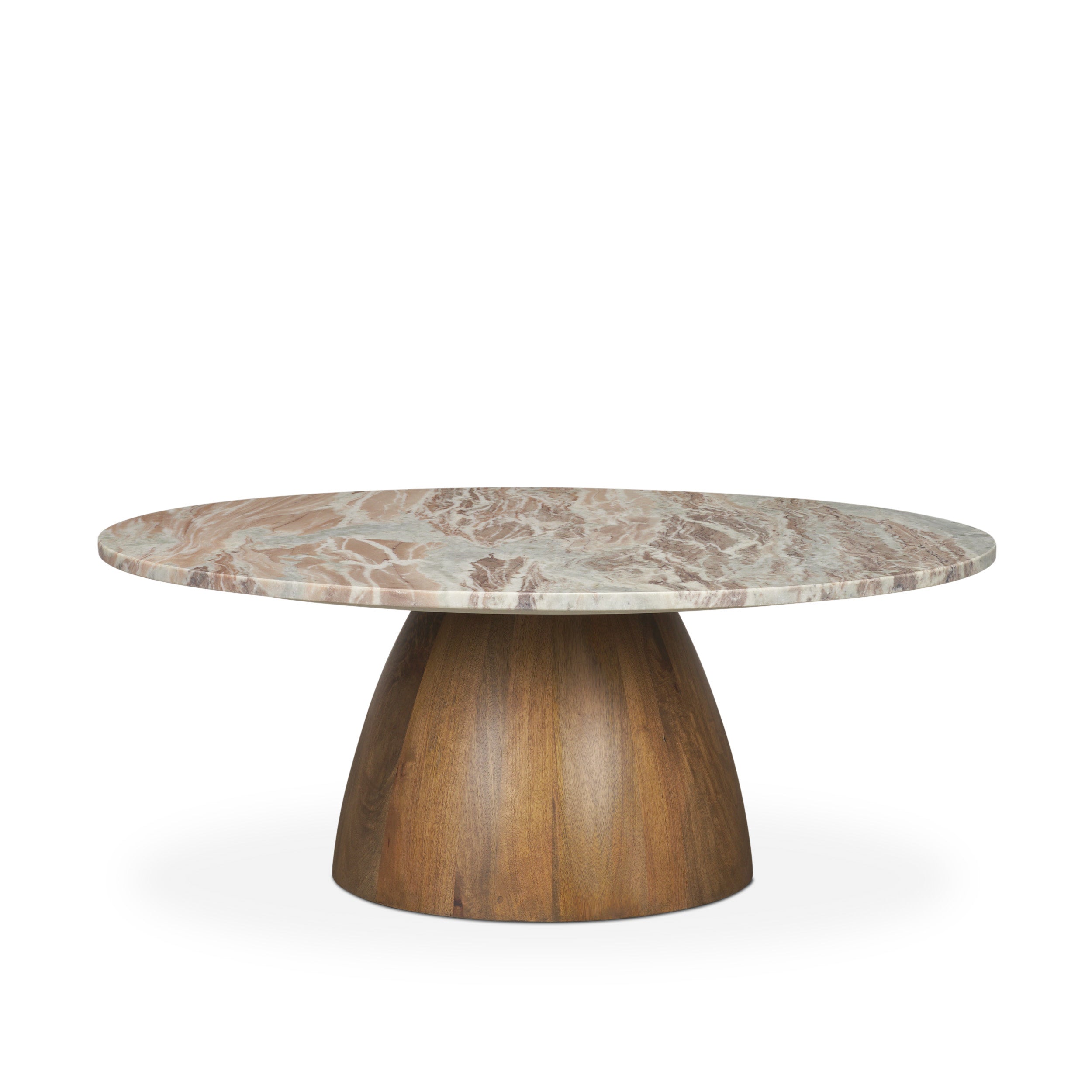 Allyson Round Brown Pedestal with Pink Marble Top Coffee Table Coffee Tables Mercana , Black Friday Sale Mercana Furniture Sale, Old Bones Co, Mid Century Furniture Sale, Four Hands Furniture, Black Friday Sale Allyson Round Brown Pedestal with Pink Marble Top Coffee Table,Gus Sale, Perigold Allyson Round Brown Pedestal with Pink Marble Top Coffee Table Coffee Tables Black Friday Sale , Perigold Sale Allyson Round Brown Pedestal with Pink Marble Top Coffee Table,Allyson Round Brown Pedestal with Pink Marble