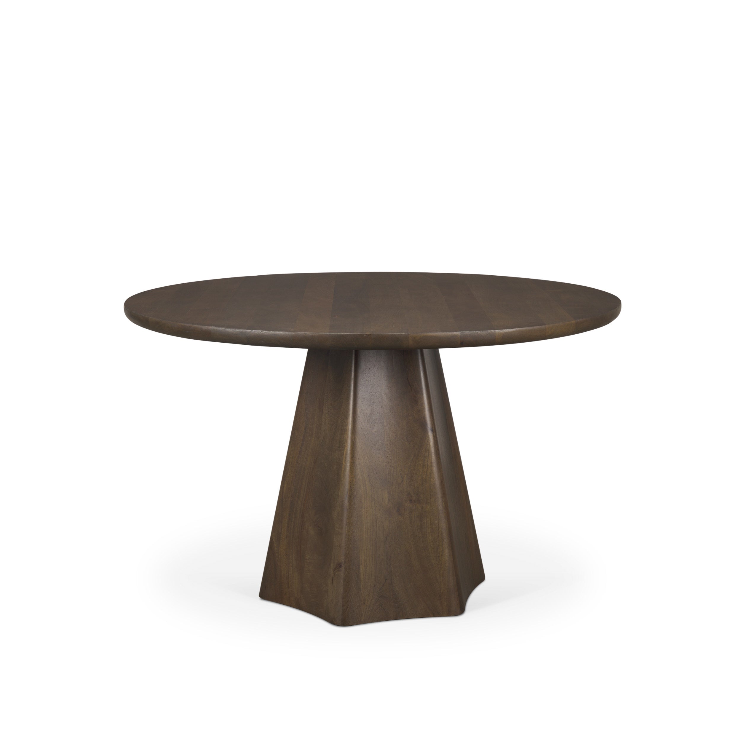 Jovani Solid Mango Wood Round Dining Table