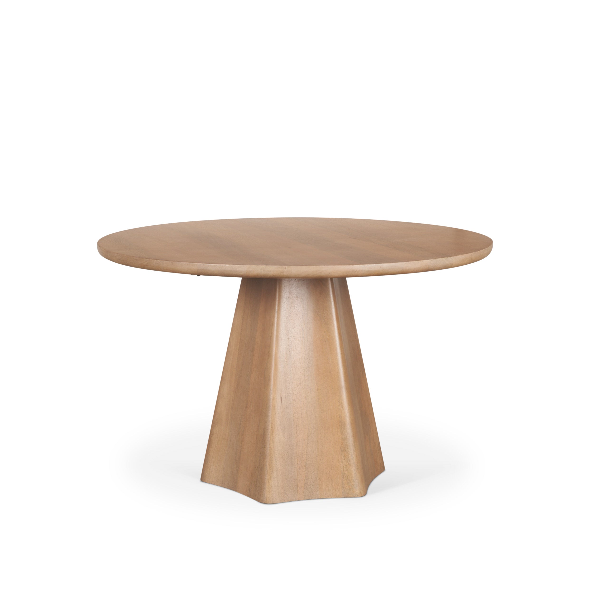 Jovani Solid Mango Wood Round Dining Table
