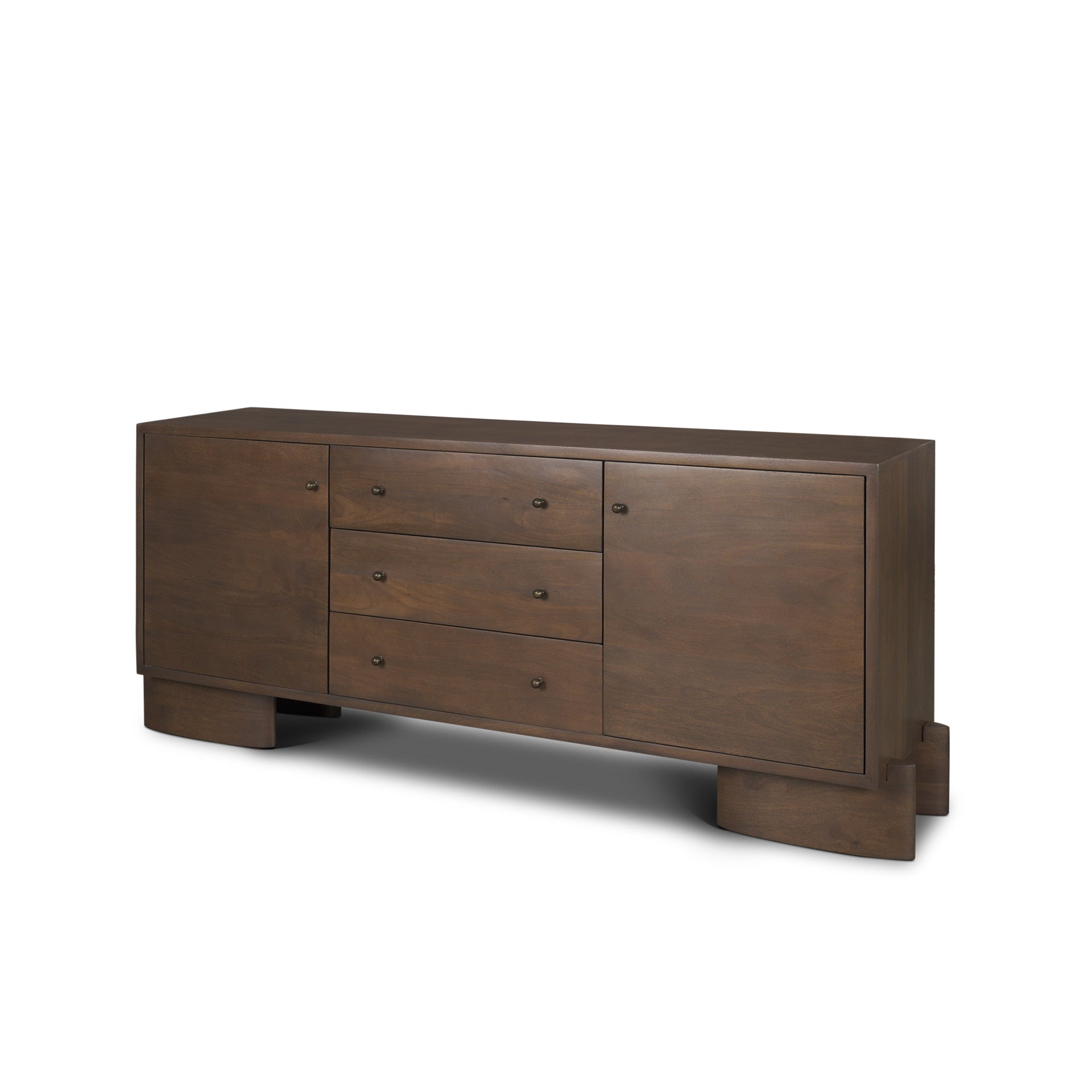 Jonan Aged Brass 2 Door 3 Drawer Sideboard