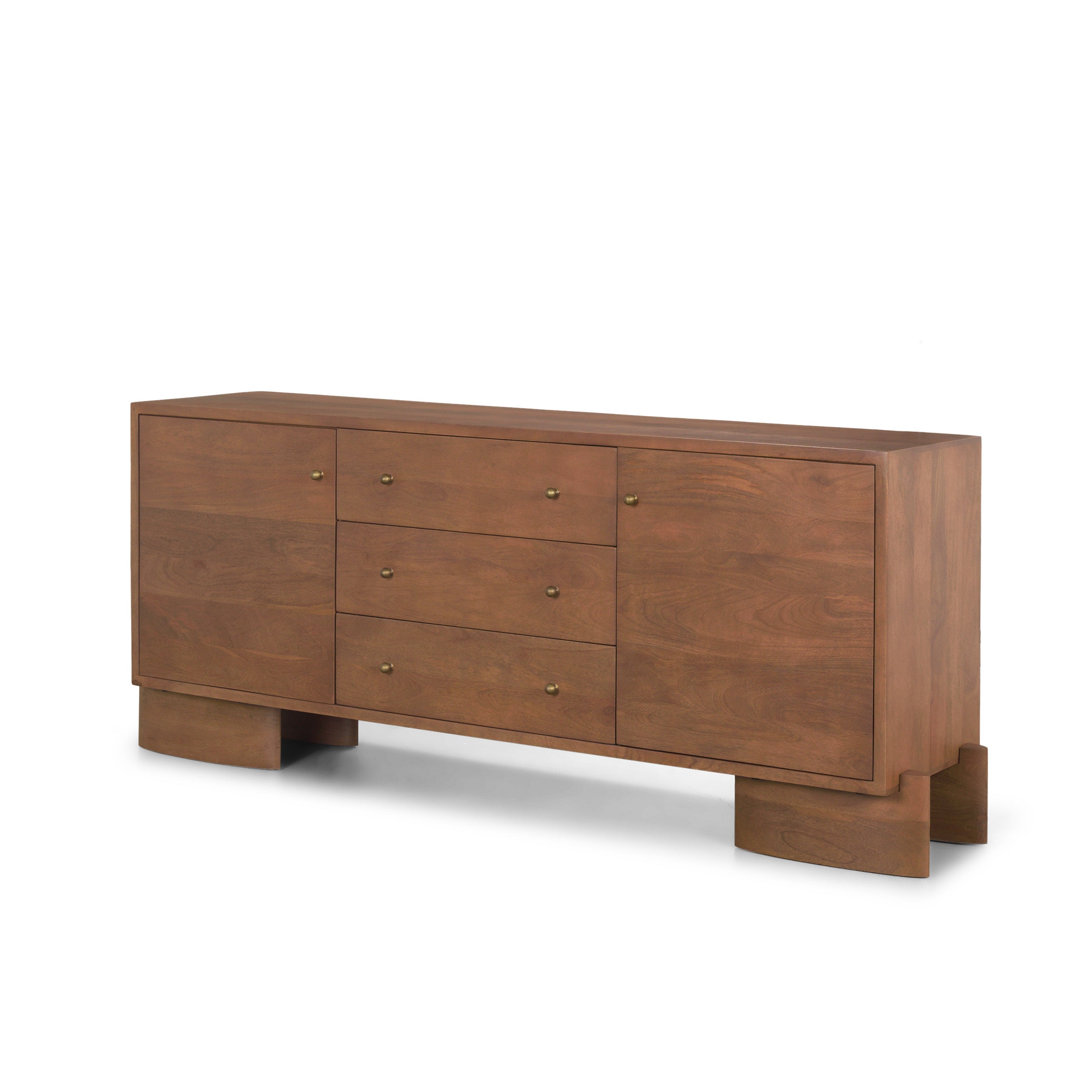 Jonan Aged Brass 2 Door 3 Drawer Sideboard