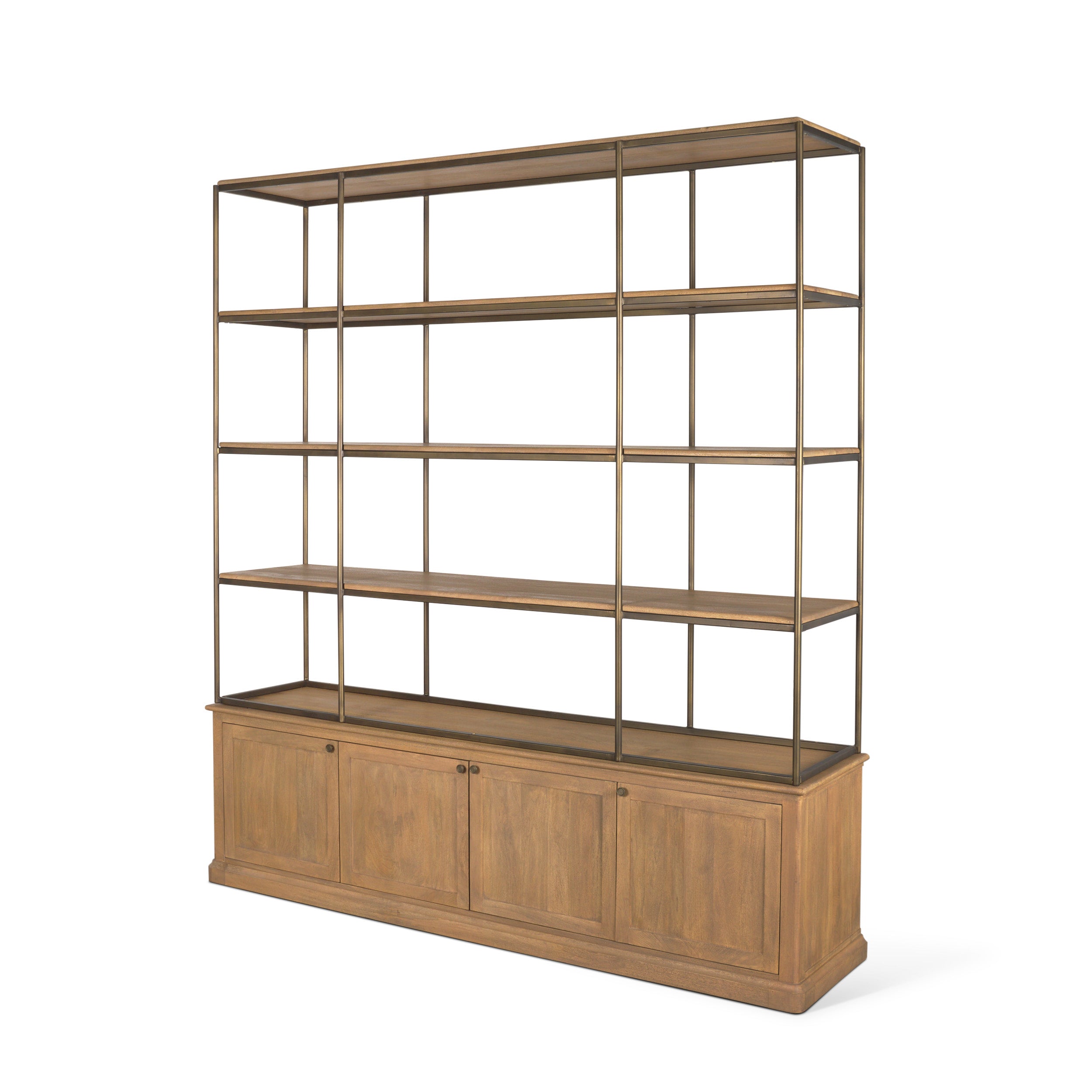 Braxton Light Brown Wood with Antiqued Brass Metal 3-Tiers 2-Door Shelving Unit Bookcases & Shelves Mercana , Black Friday Sale Mercana Furniture Sale, Old Bones Co, Mid Century Furniture Sale, Four Hands Furniture, Black Friday Sale Braxton Light Brown Wood with Antiqued Brass Metal 3-Tiers 2-Door Shelving Unit,Gus Sale, Perigold Braxton Light Brown Wood with Antiqued Brass Metal 3-Tiers 2-Door Shelving Unit Bookcases & Shelves Black Friday Sale , Perigold Sale Braxton Light Brown Wood with Antiqued Brass 