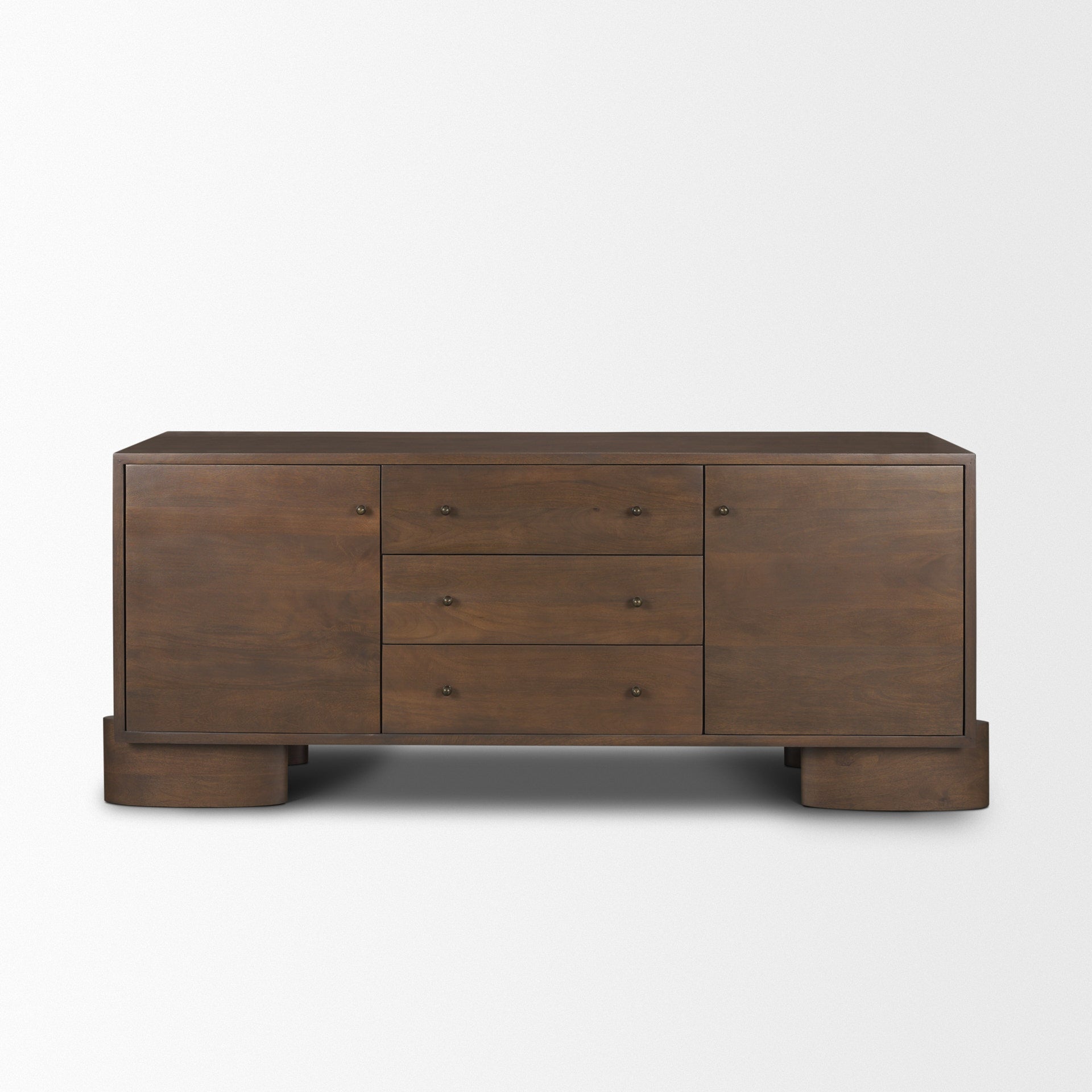 Jonan Aged Brass 2 Door 3 Drawer Sideboard