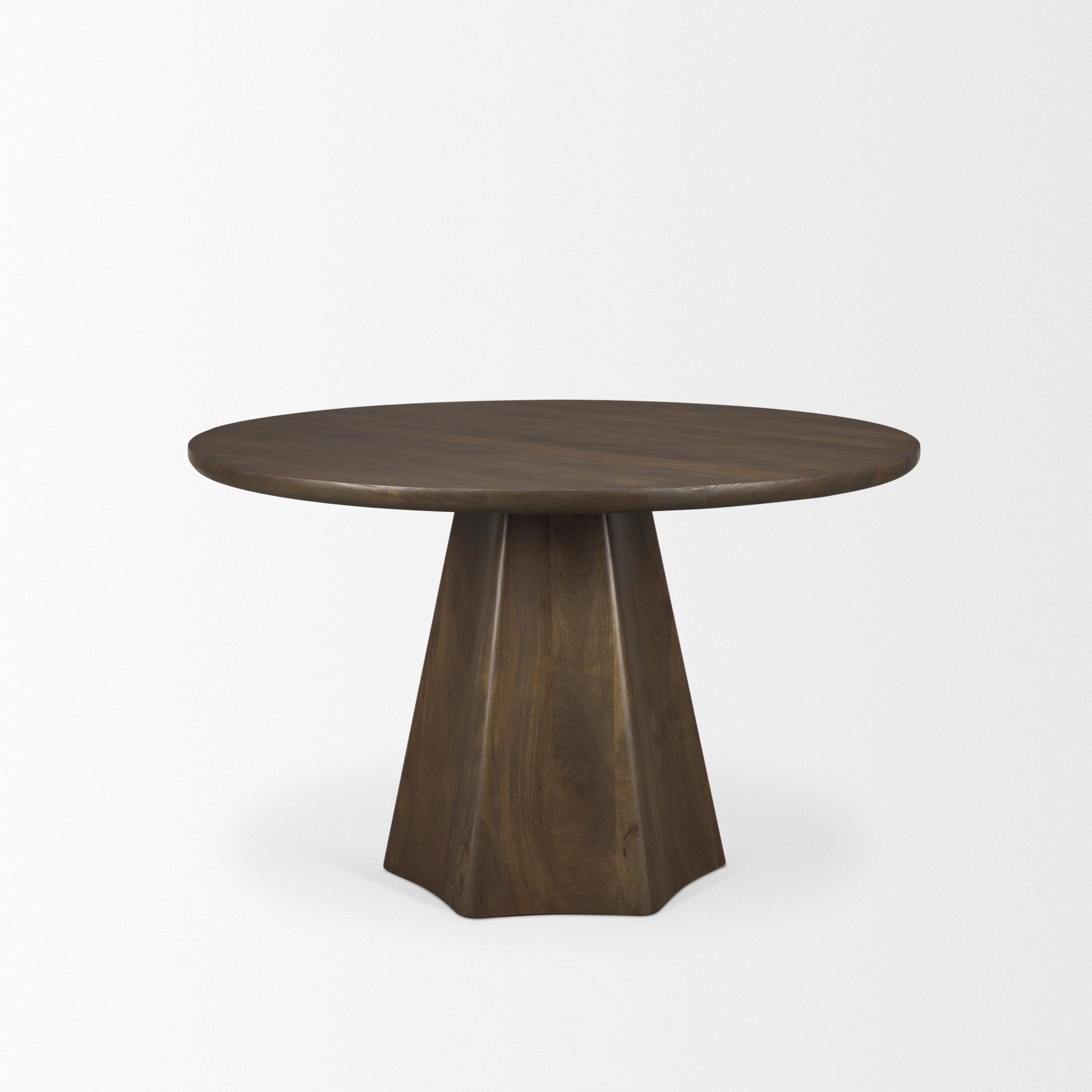 Jovani Solid Mango Wood Round Dining Table