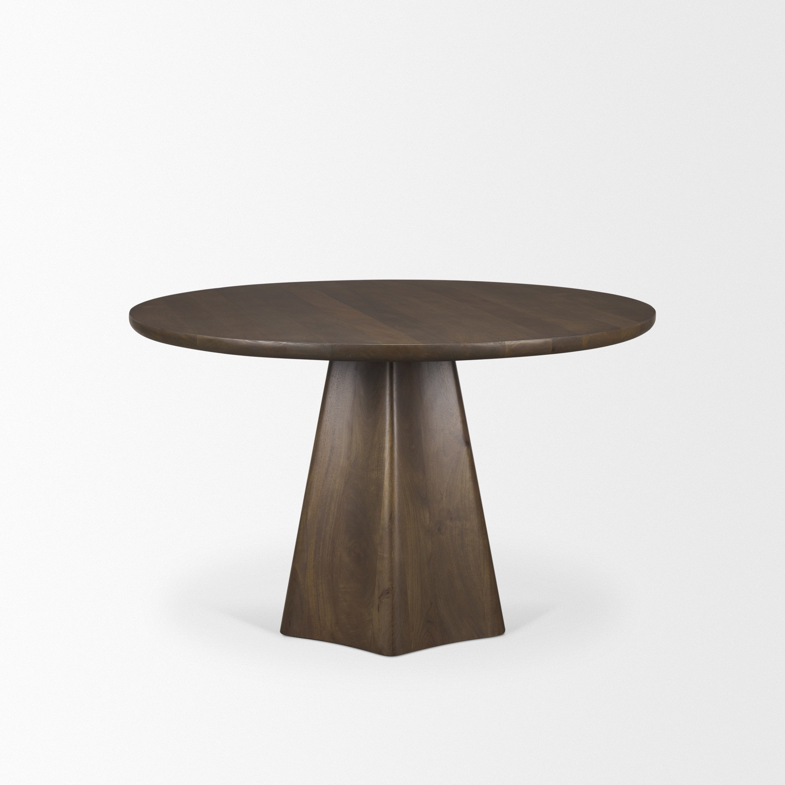 Jovani Solid Mango Wood Round Dining Table