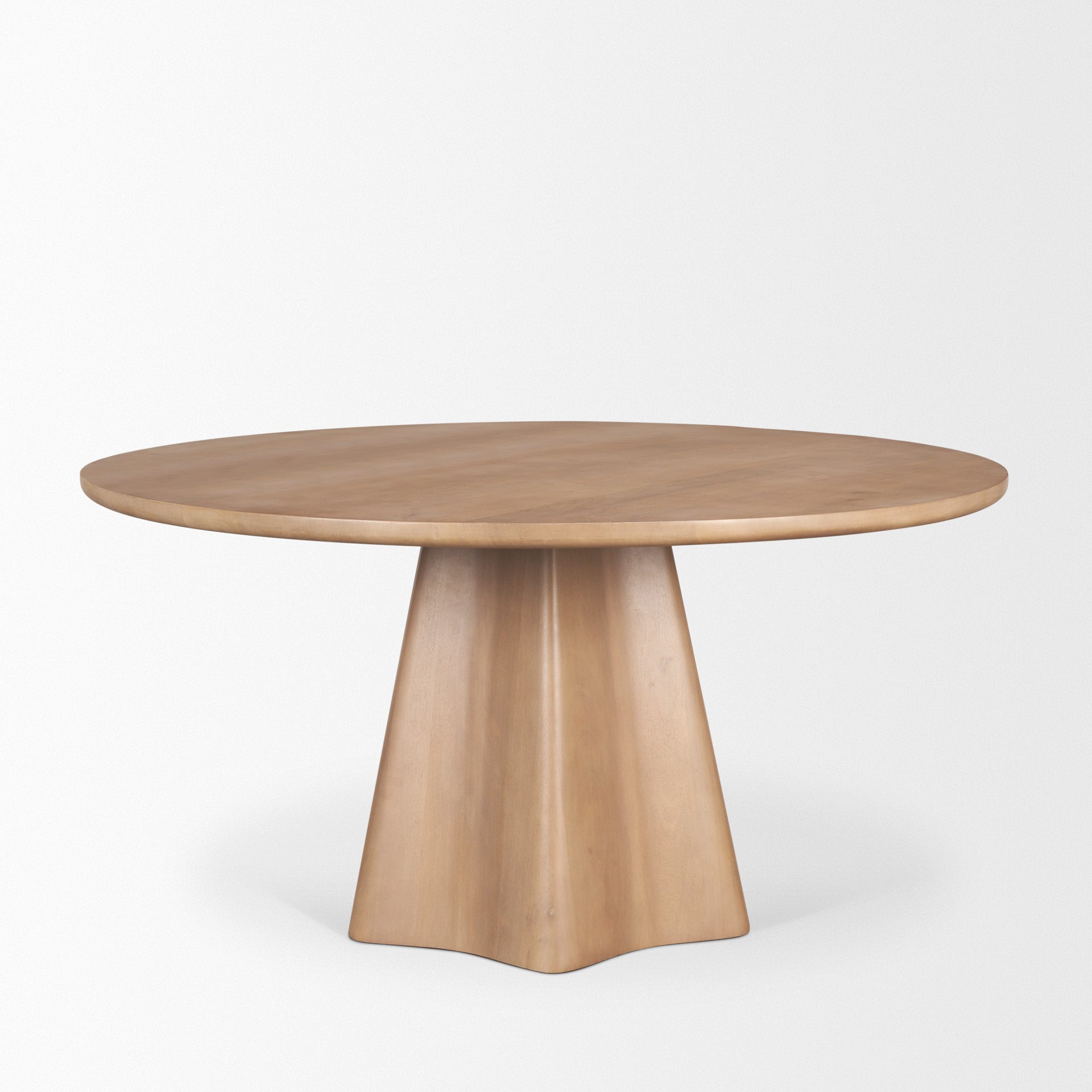 Jovani Solid Mango Wood Round Dining Table