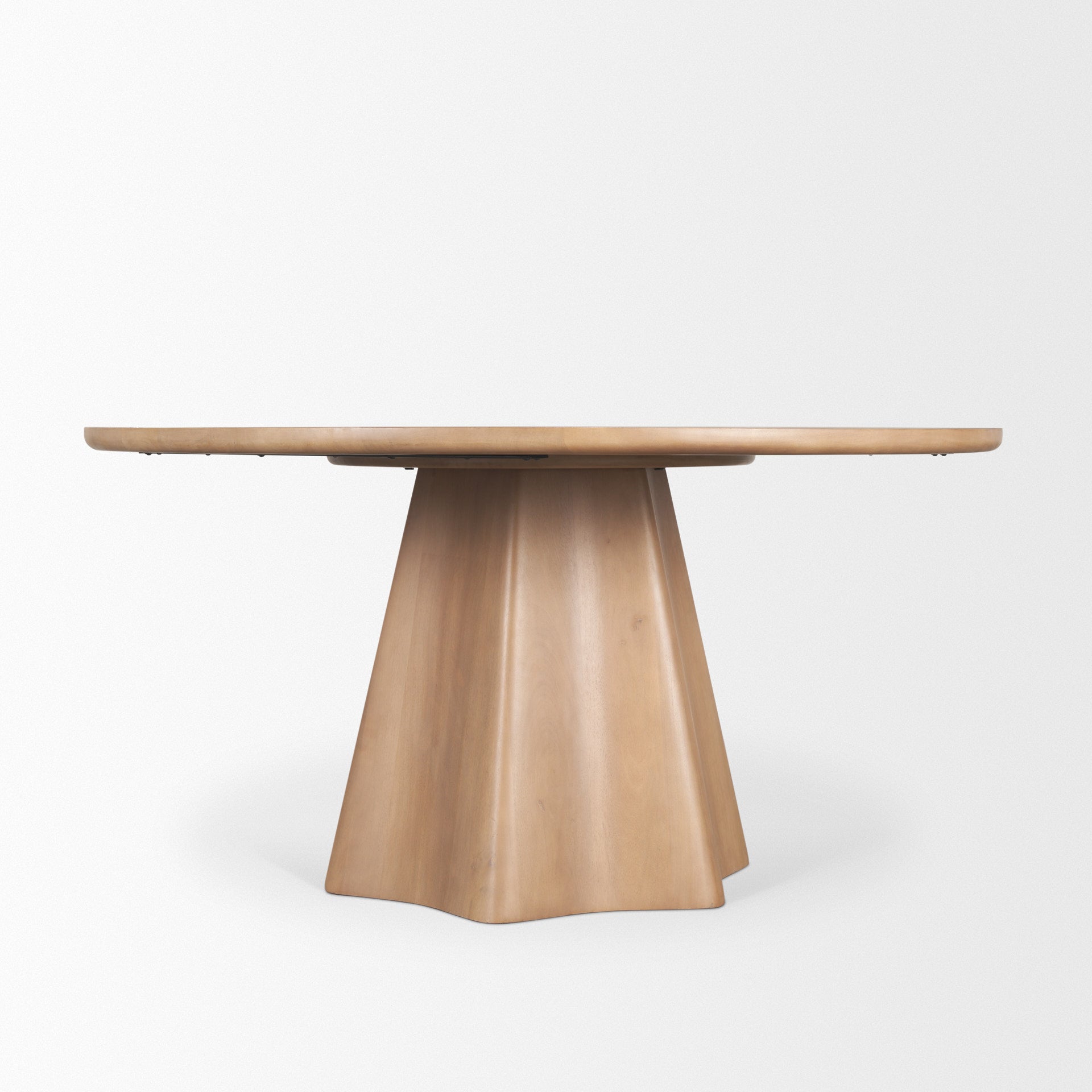Jovani Solid Mango Wood Round Dining Table