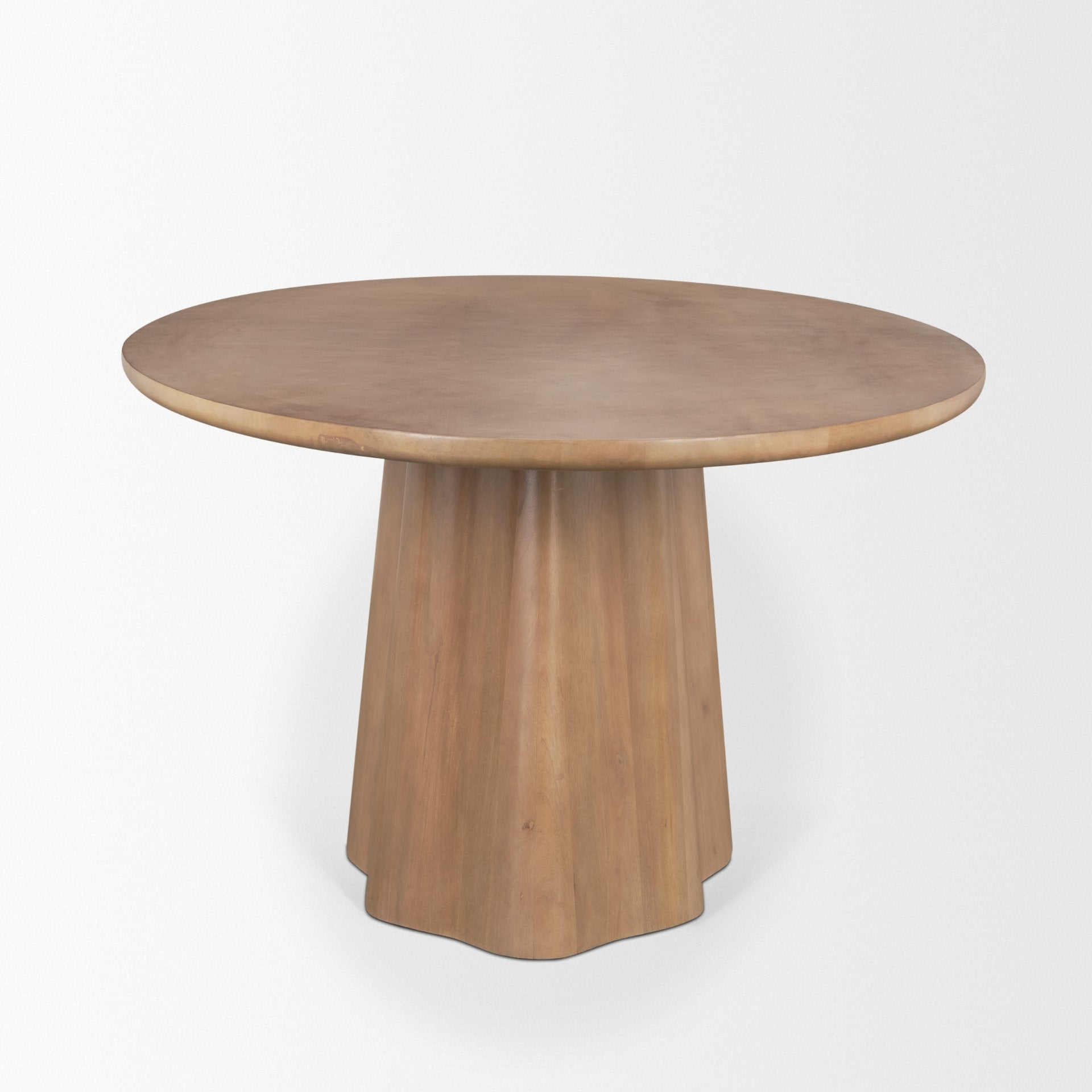 Jovani 94" Solid Mango Wood Oval Dining Table