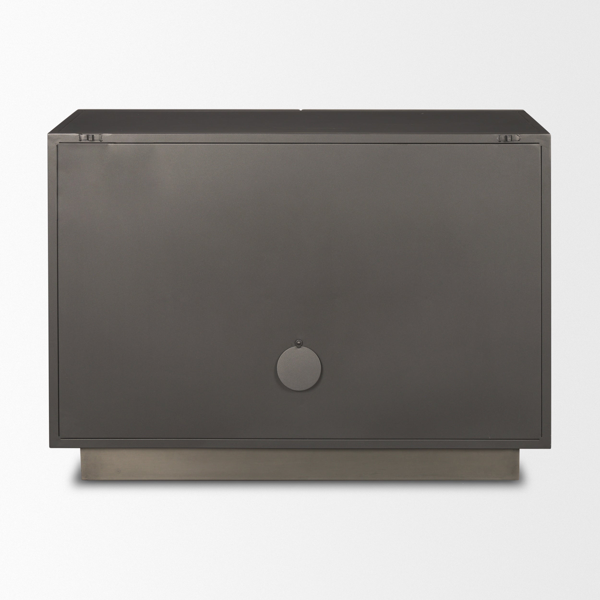 Roxdale Acid Washed Iron Metal Accent Cabinet