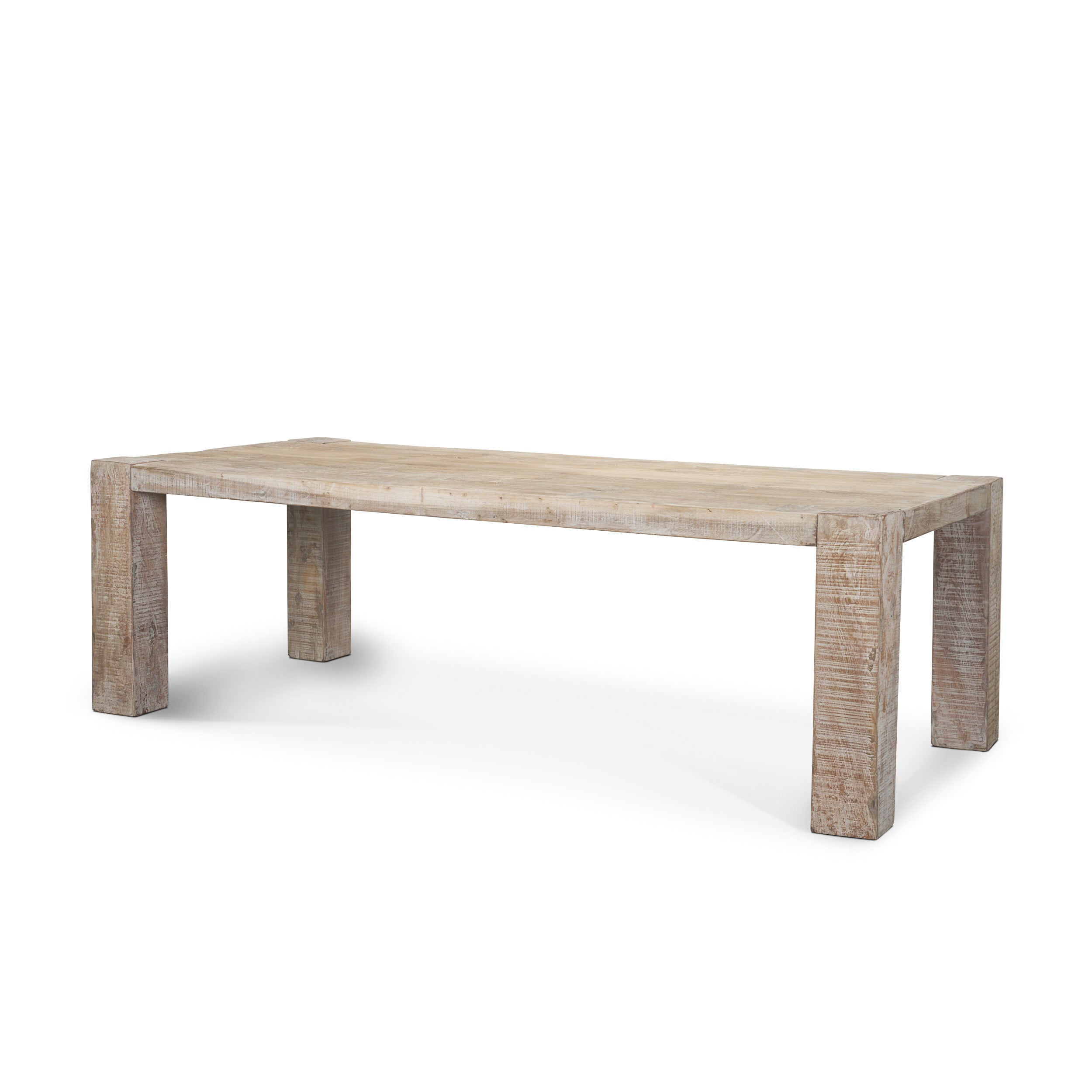 McArthur Whitewash Reclaimed Wood Dining Table