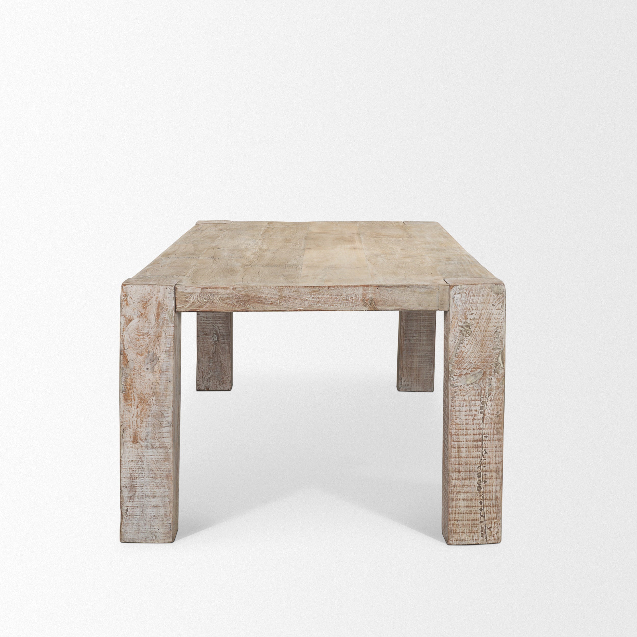 McArthur Whitewash Reclaimed Wood Dining Table