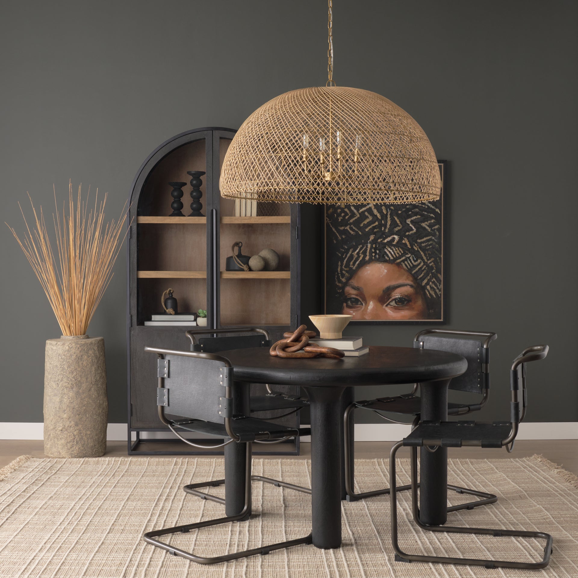 Thad 4-Light Natural Woven Rattan Dome Chandelier Chandeliers Mercana , Black Friday Sale Mercana Furniture Sale, Old Bones Co, Mid Century Furniture Sale, Four Hands Furniture, Black Friday Sale Thad 4-Light Natural Woven Rattan Dome Chandelier,Gus Sale, Perigold Thad 4-Light Natural Woven Rattan Dome Chandelier Chandeliers Black Friday Sale , Perigold Sale Thad 4-Light Natural Woven Rattan Dome Chandelier,Thad 4-Light Natural Woven Rattan Dome Chandelier Lulu and Georgia, Burke Decor Sale Thad 4-Light Nat