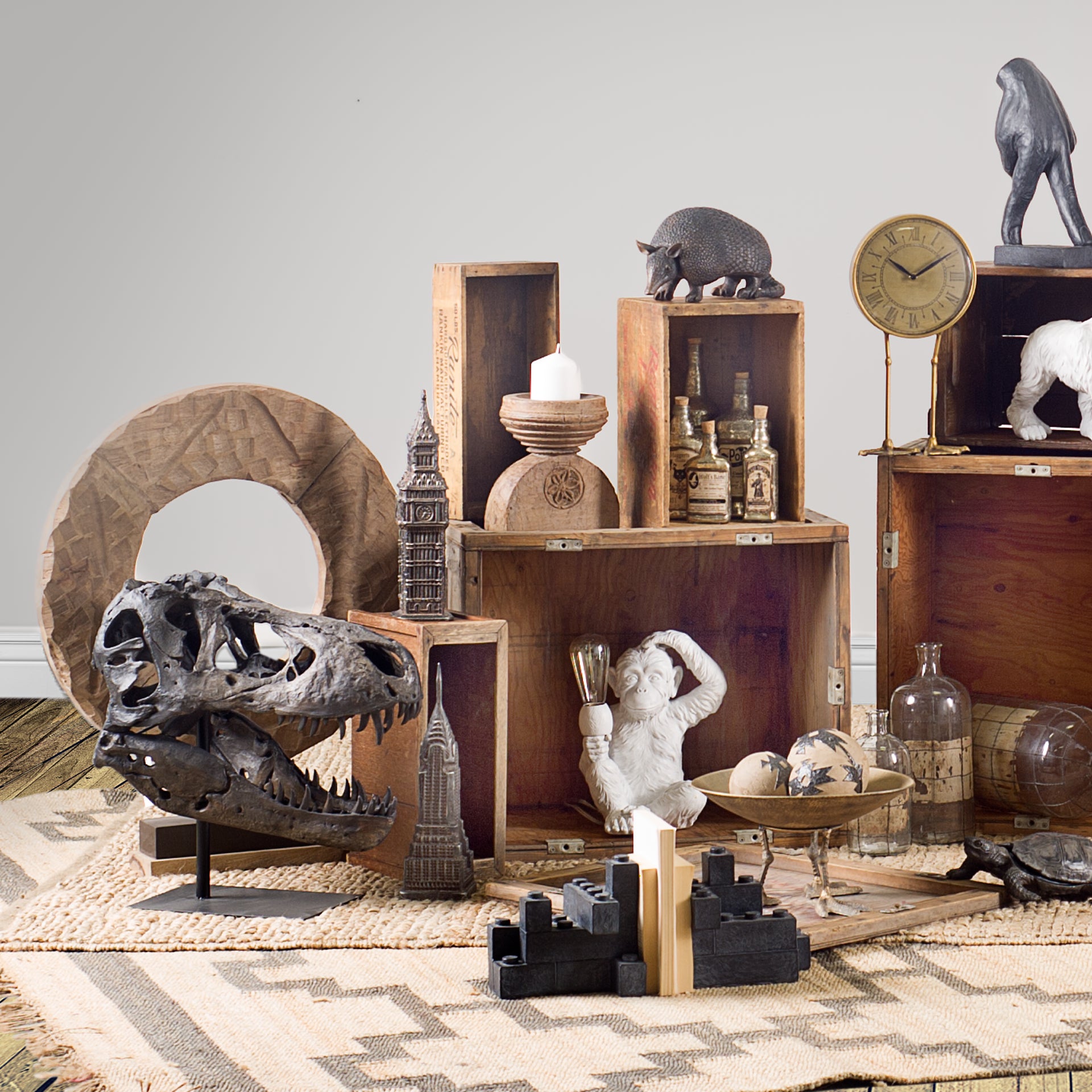 Simia White Resin Playful Monkey Table Lamp | Mercana