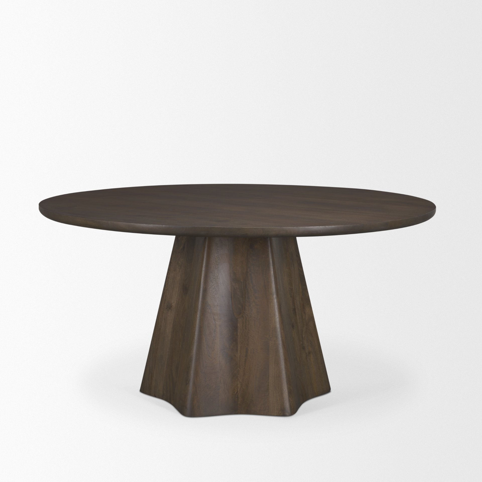 Jovani Solid Mango Wood Round Dining Table