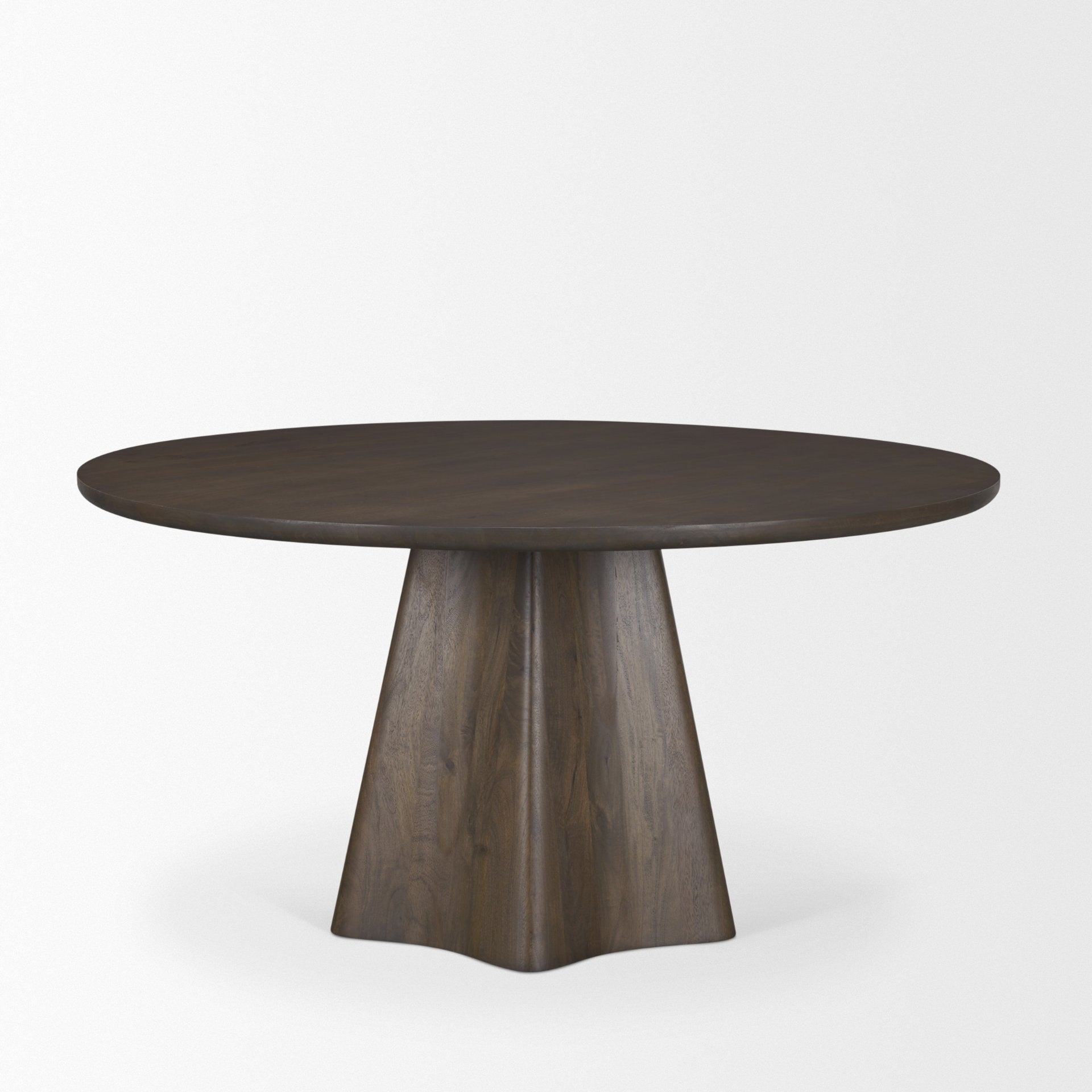 Jovani Solid Mango Wood Round Dining Table