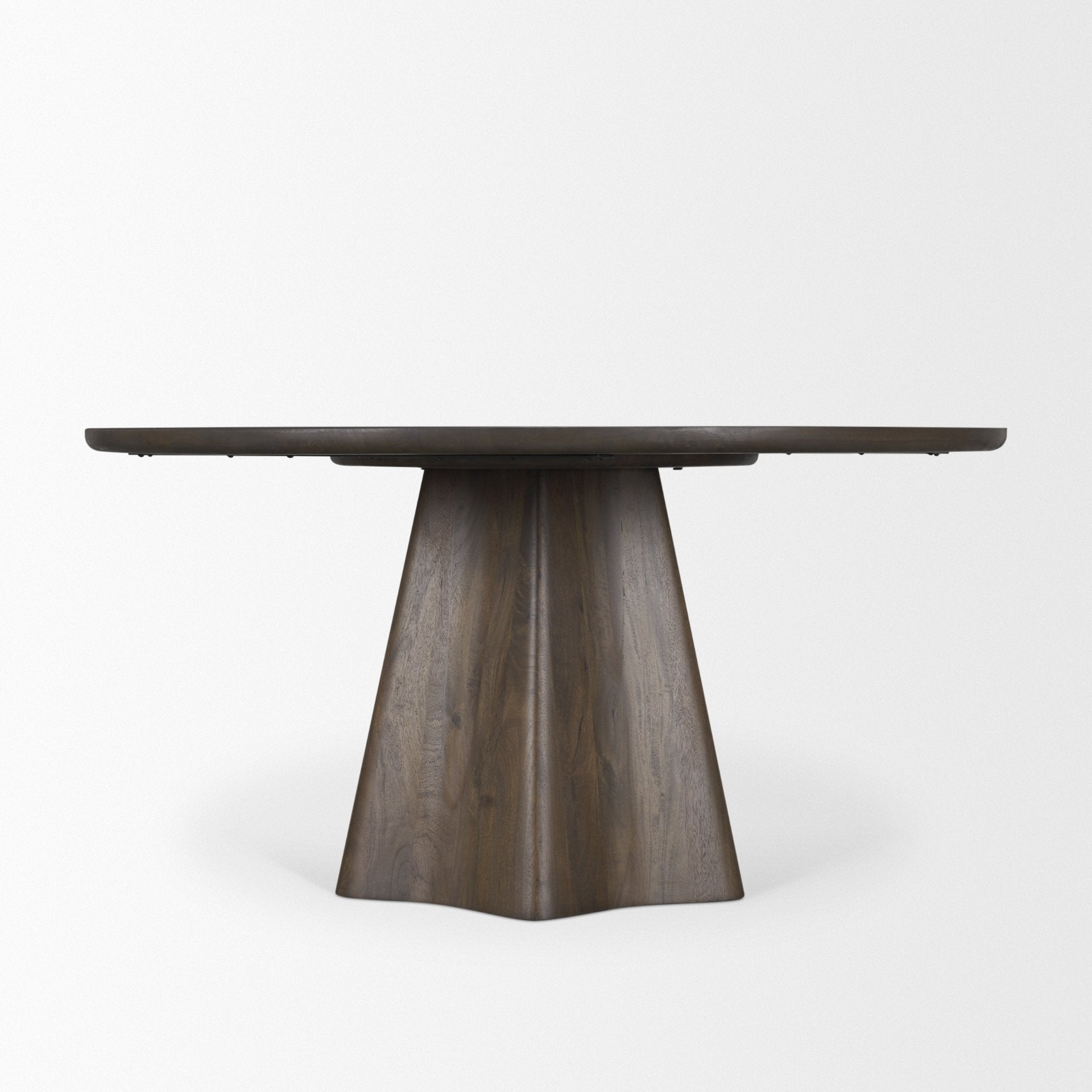 Jovani Solid Mango Wood Round Dining Table
