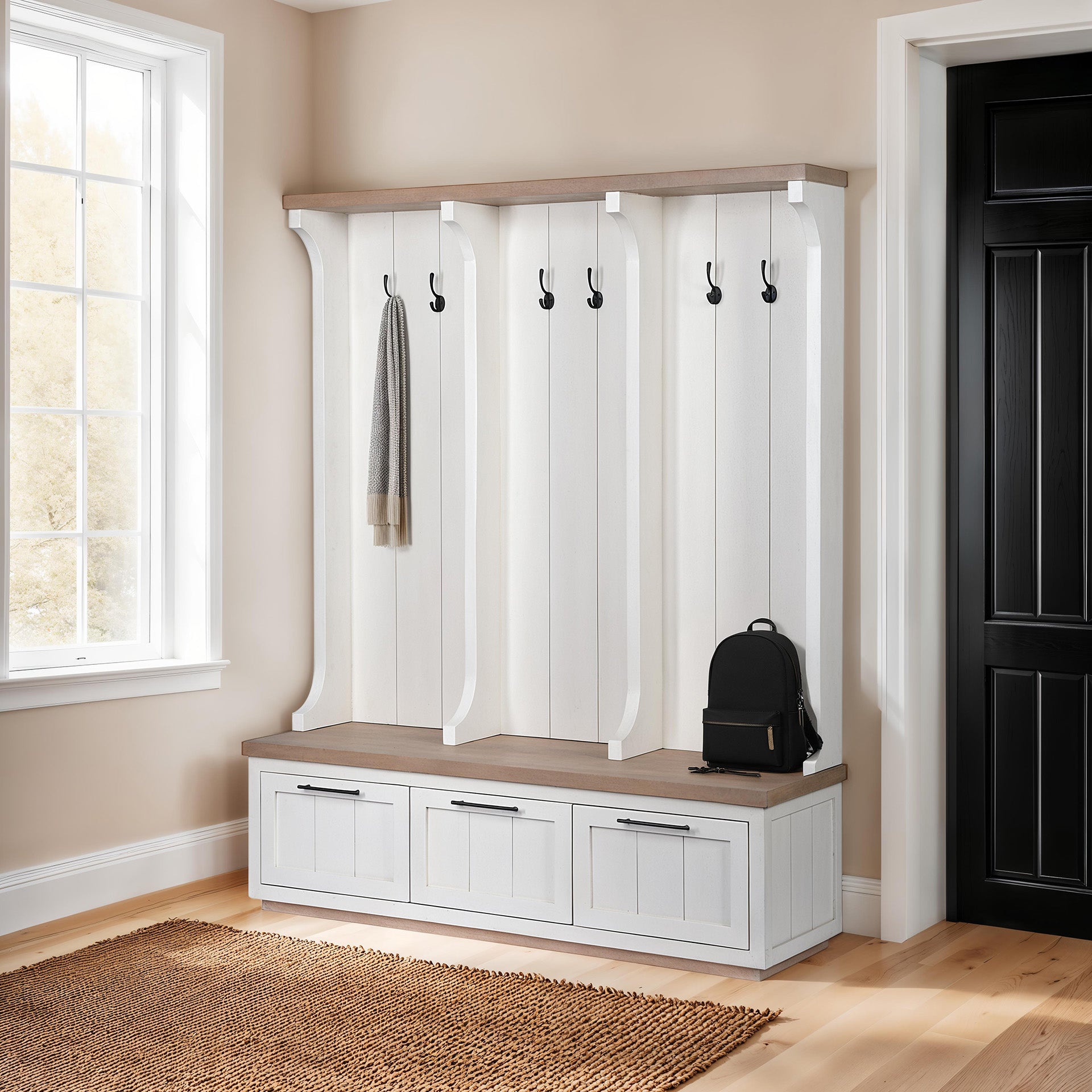 Fairview IV White and Brown Wood with Storage Hall Tree Hall Trees Mercana , Black Friday Sale Mercana Furniture Sale, Old Bones Co, Mid Century Furniture Sale, Four Hands Furniture, Black Friday Sale Fairview IV White and Brown Wood with Storage Hall Tree,Gus Sale, Perigold Fairview IV White and Brown Wood with Storage Hall Tree Hall Trees Black Friday Sale , Perigold Sale Fairview IV White and Brown Wood with Storage Hall Tree,Fairview IV White and Brown Wood with Storage Hall Tree Lulu and Georgia, Burke