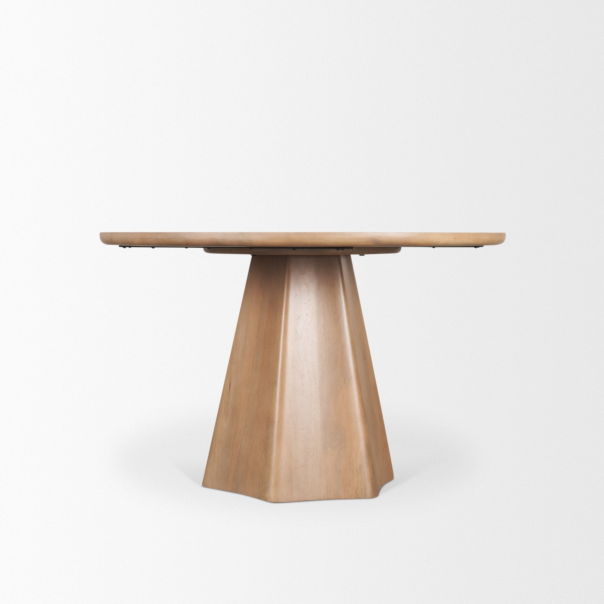 Jovani Solid Mango Wood Round Dining Table